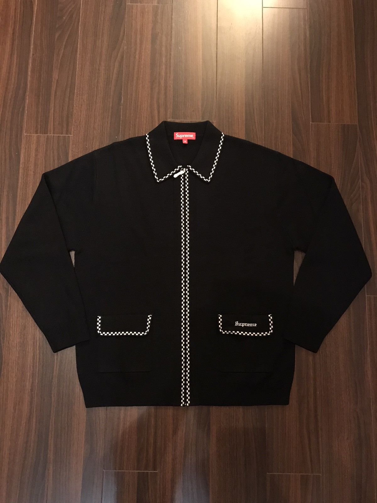 わけあり並の激安価格 supreme checkerboard zip up sweater ...