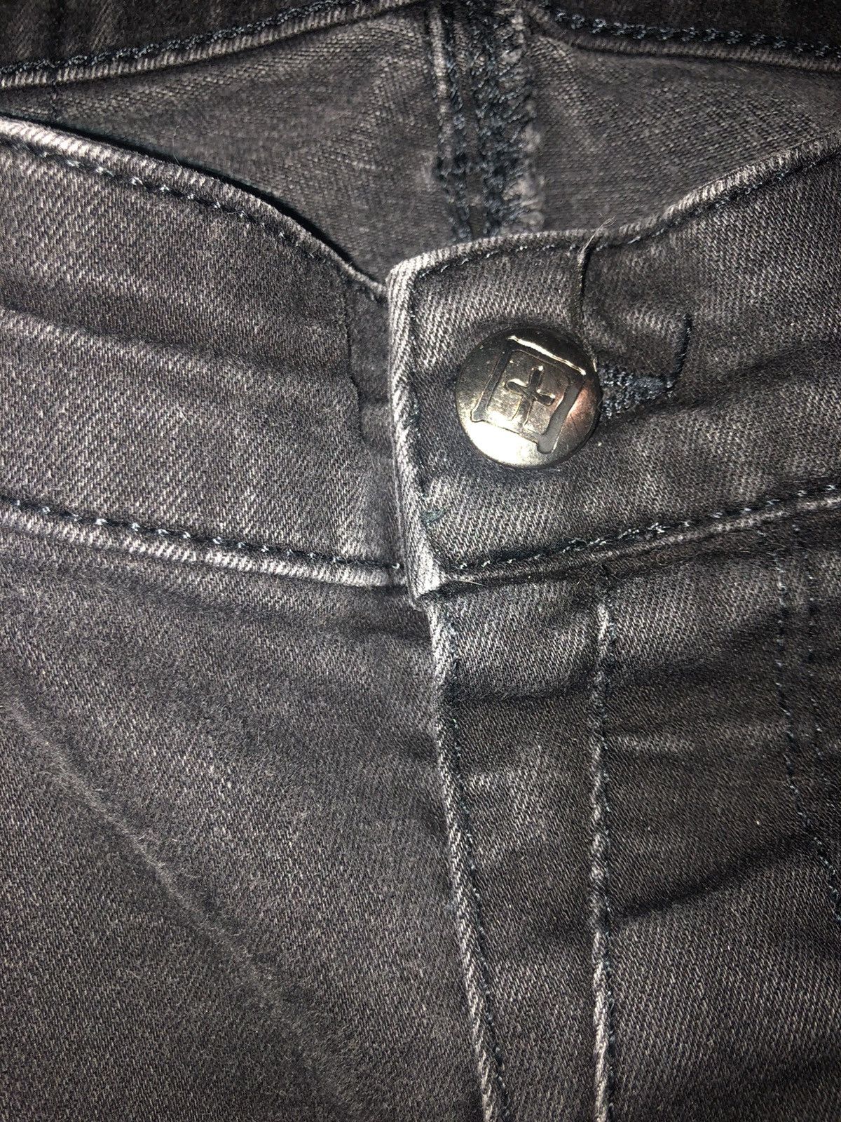 Ksubi Ksubi Van Wrinkle Black Skinny Jeans Size US 31 - 3 Thumbnail