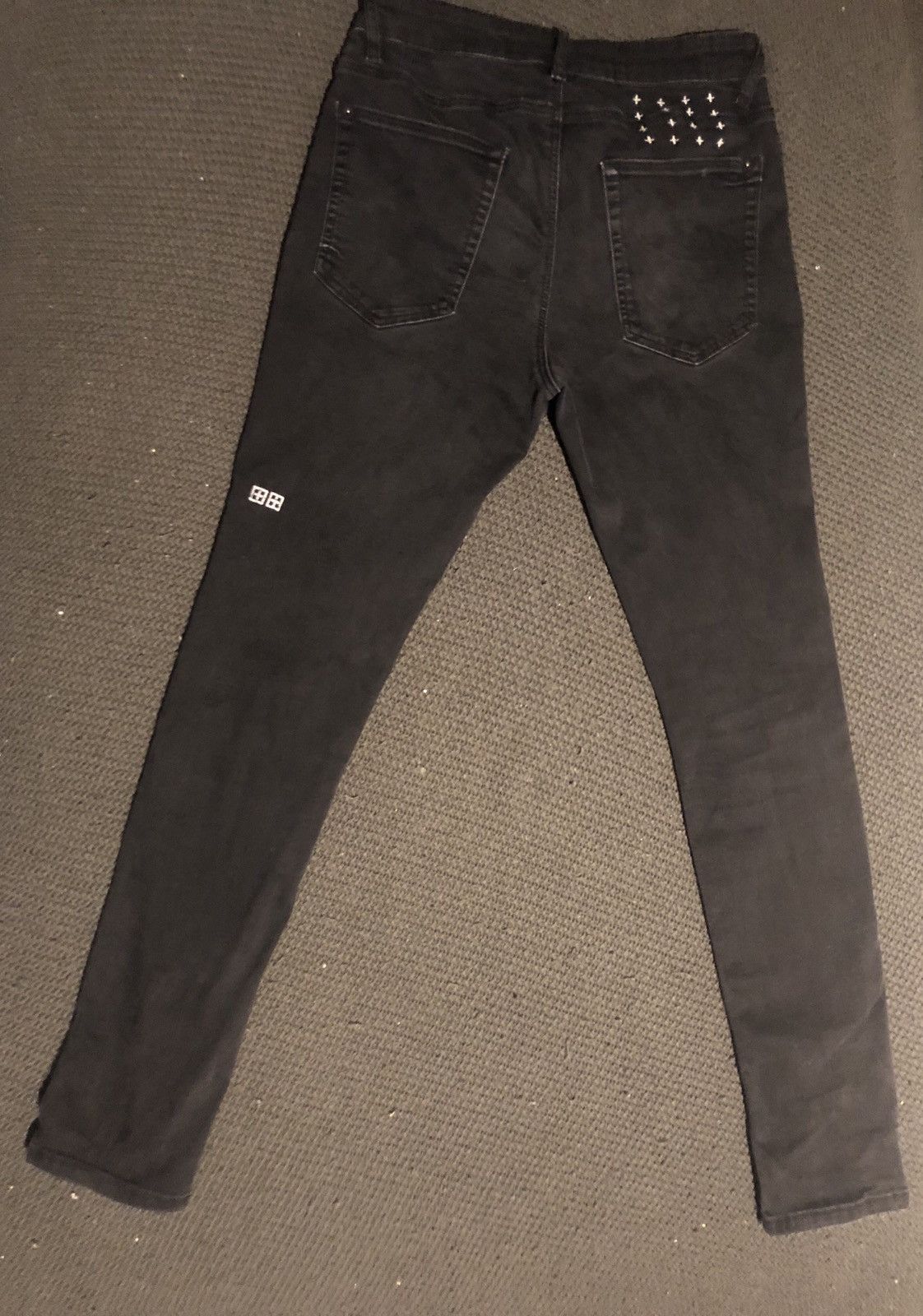 Ksubi Ksubi Van Wrinkle Black Skinny Jeans Size US 31 - 2 Thumbnail