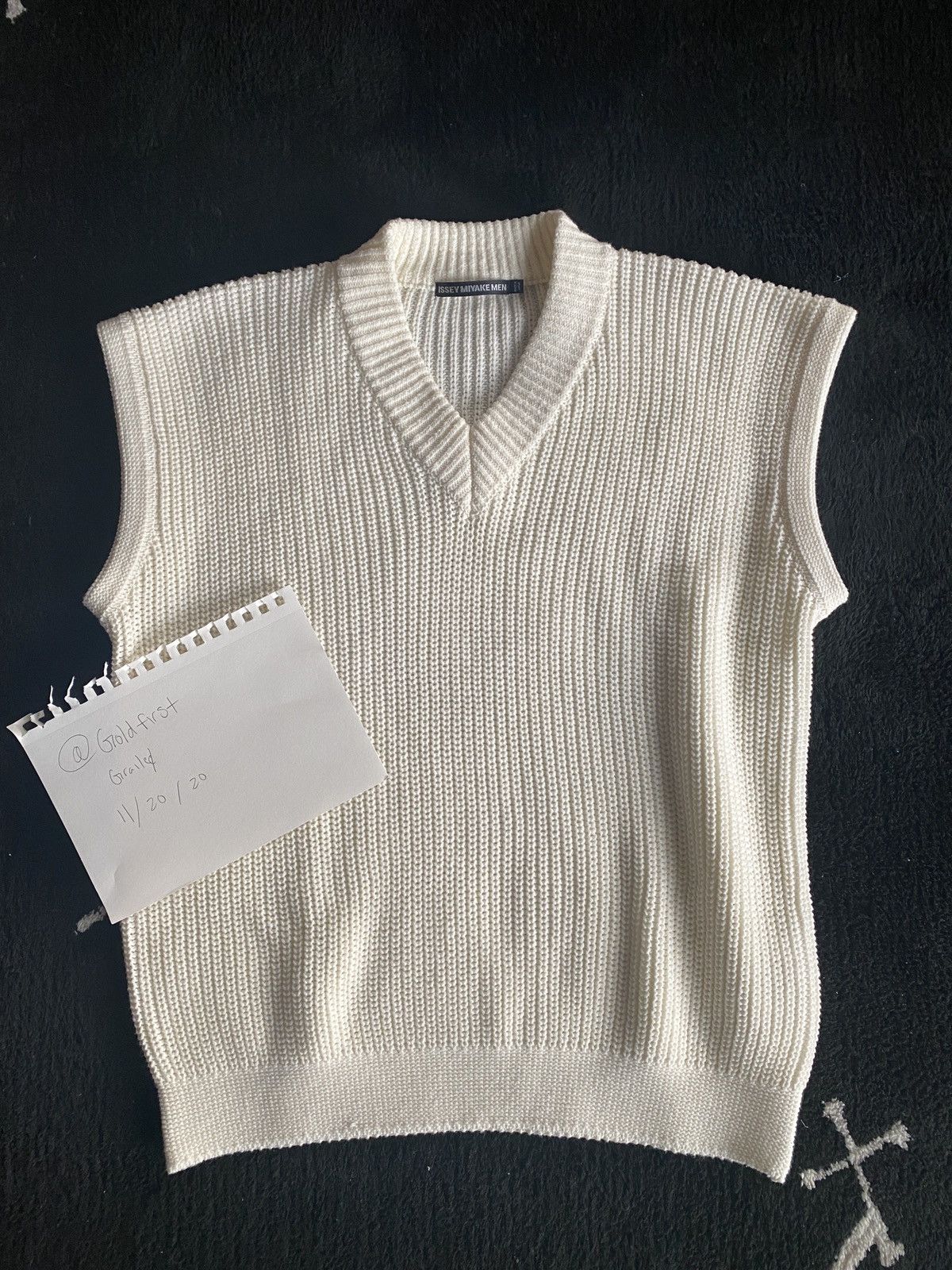 Issey Miyake Issey Miyake Men SS20 Cable Knit Sweater Vest | Grailed