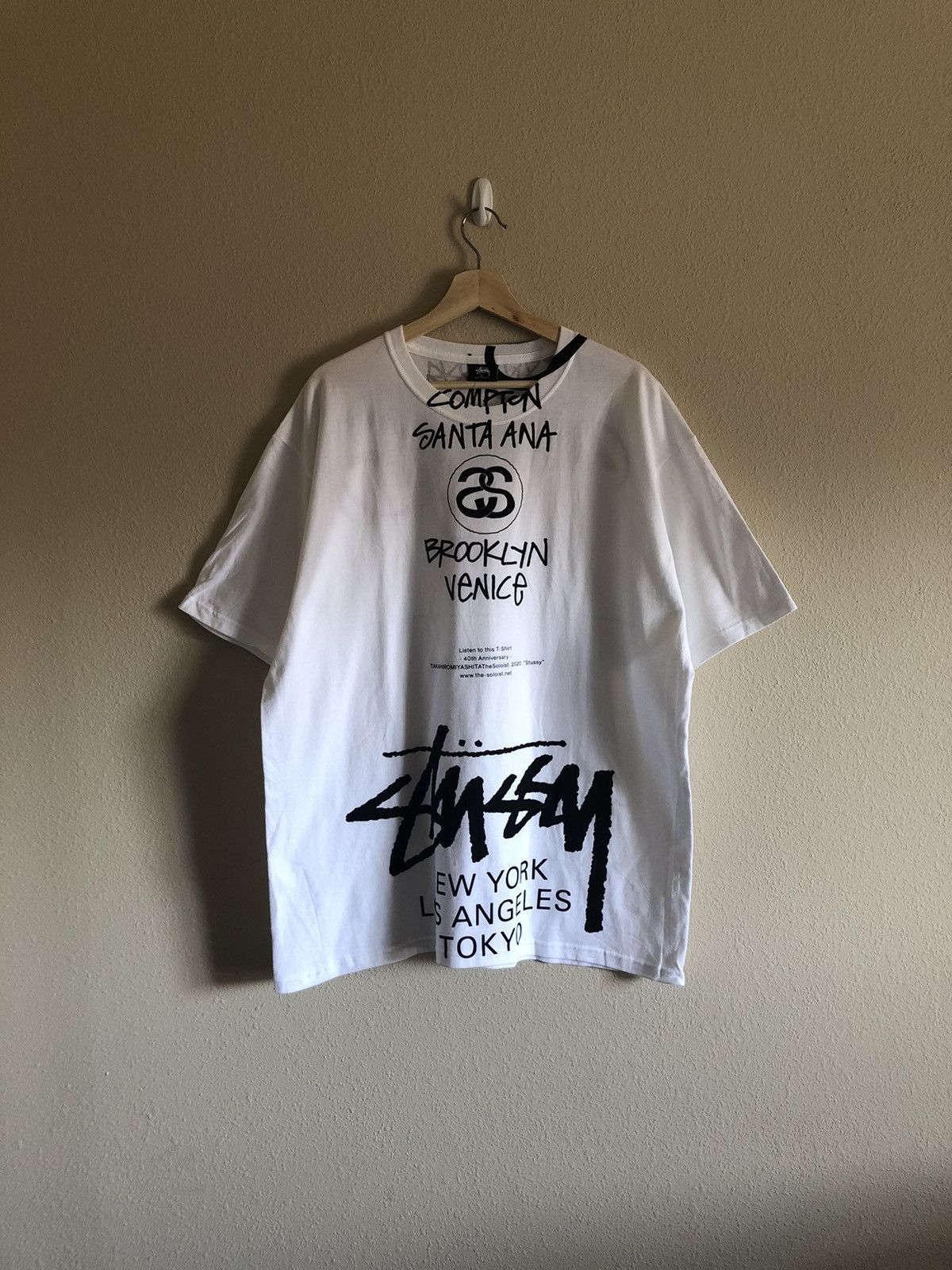 Stussy Takahiro Miyashita Stussy World Tour Tee | Grailed