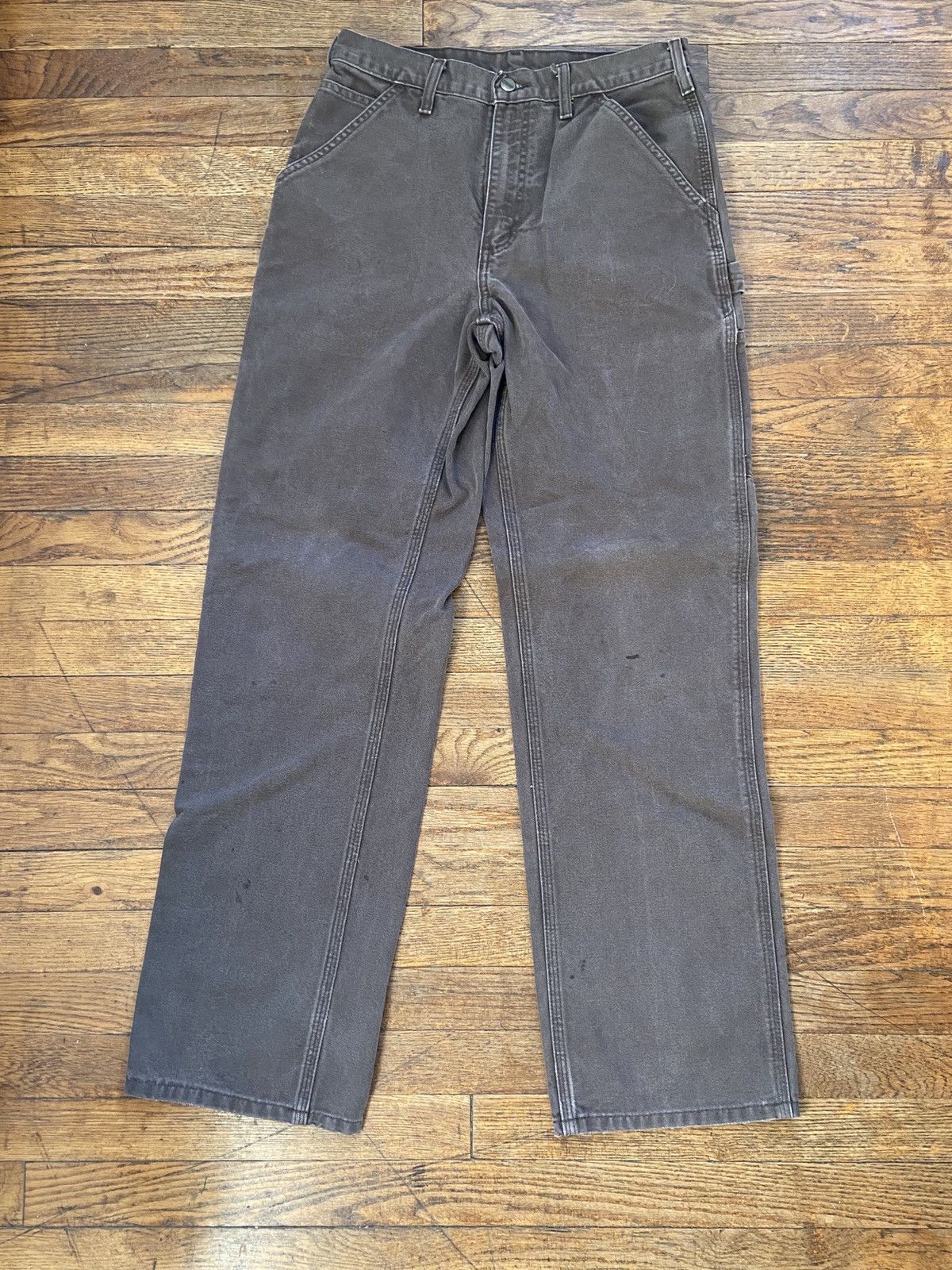 Carhartt Original Dungaree Fit Denim Painter Pants W34L32 Men's W34 equivalent cotton blue type Vintage Second Hand
