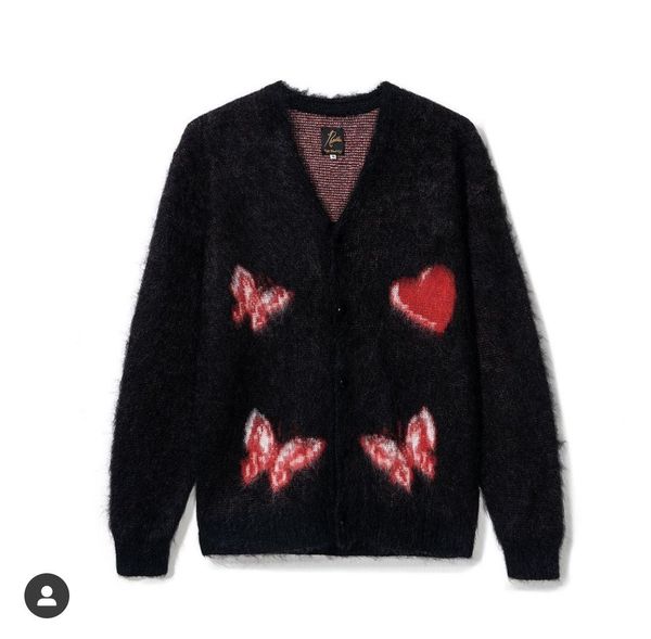 Needles Girls Dont Cry x Needles Mohair Cardigan Sweater Verdy Red