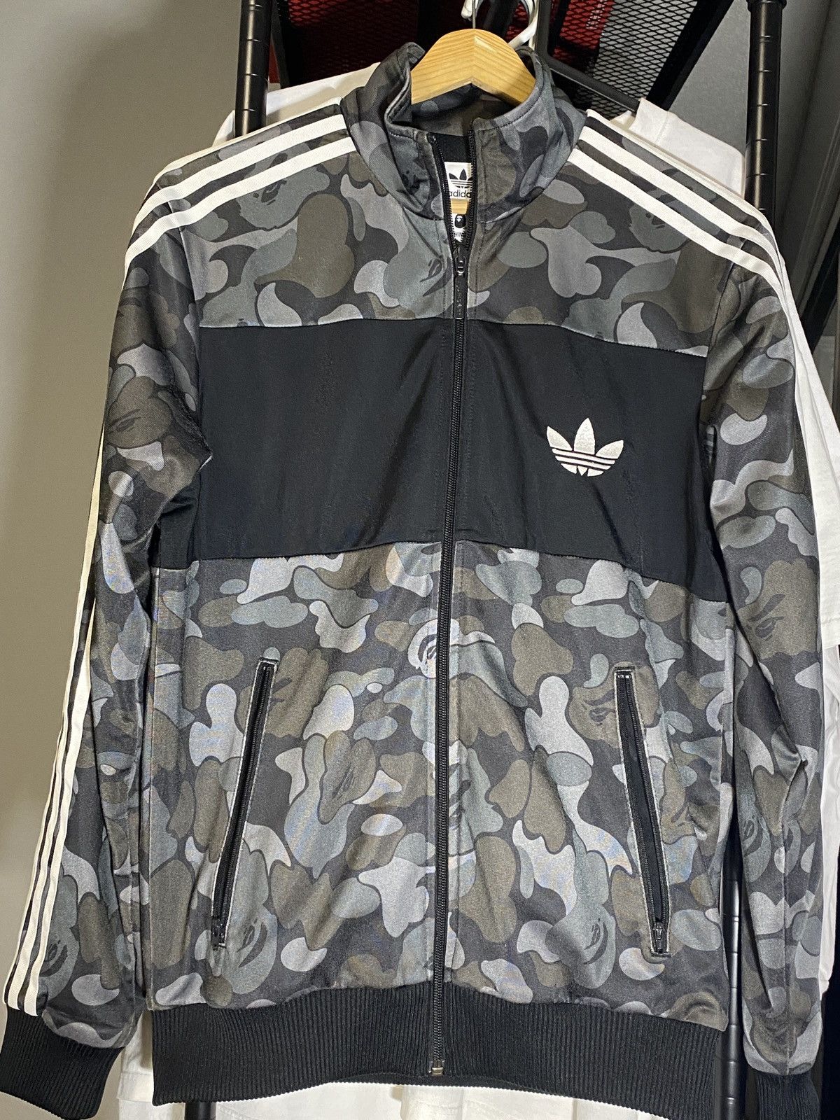 Adidas Bape x Adidas Firebird Black Camo Track Jacket | Grailed