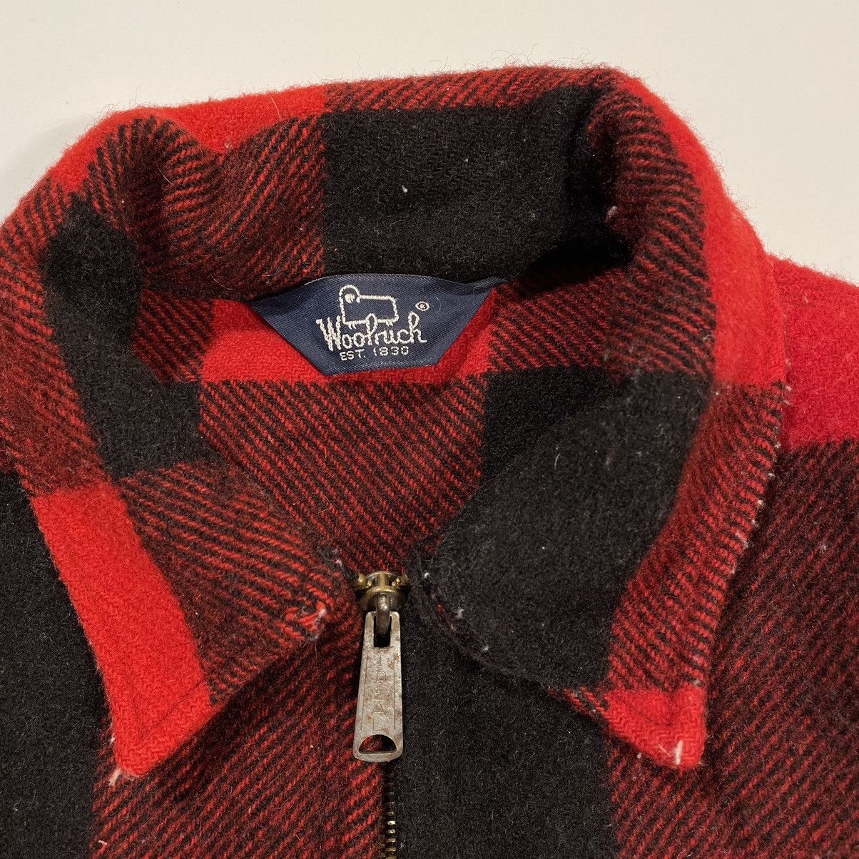 Vintage × Woolrich Woolen Mills 60’s Woolrich Buffalo Check Heavy Flannel Shirt Size US M / EU 48-50 / 2 - 2 Thumbnail