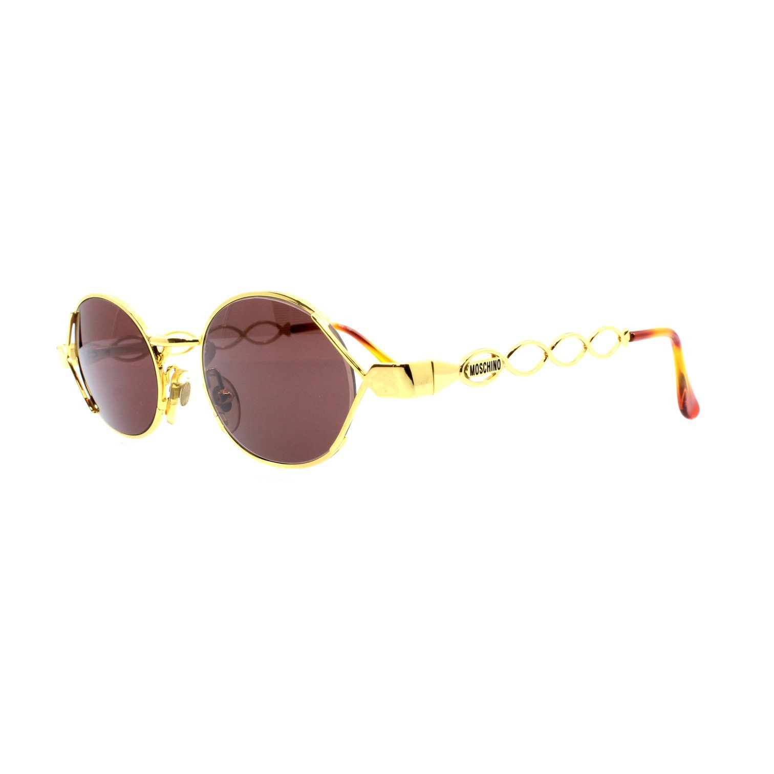 Gold Vintage Moschino MM344 Sunglasses