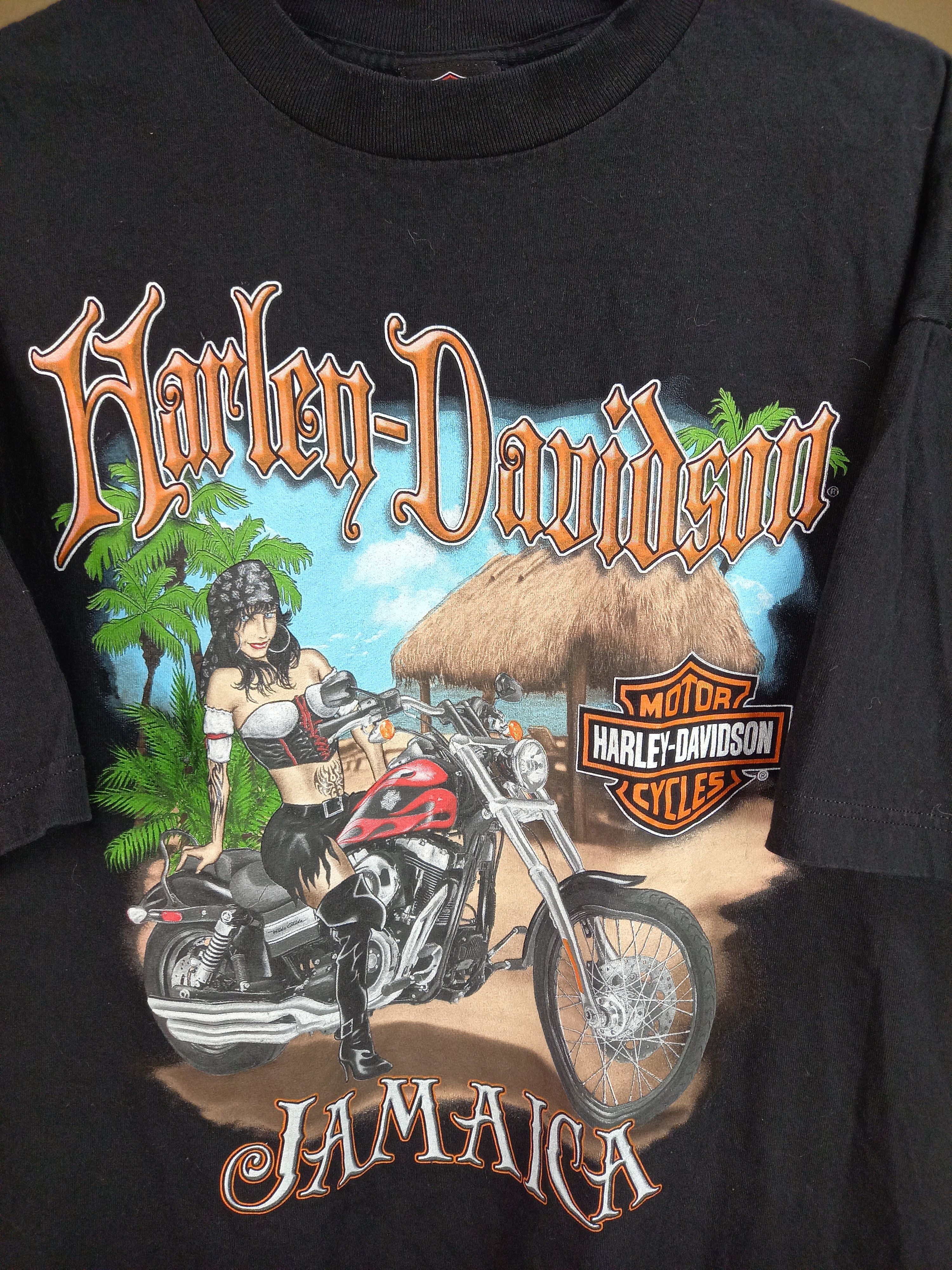 Harley Davidson Vintage Harley Davidson Jamaica T-Shirt Size US XL / EU 56 / 4 - 4 Thumbnail