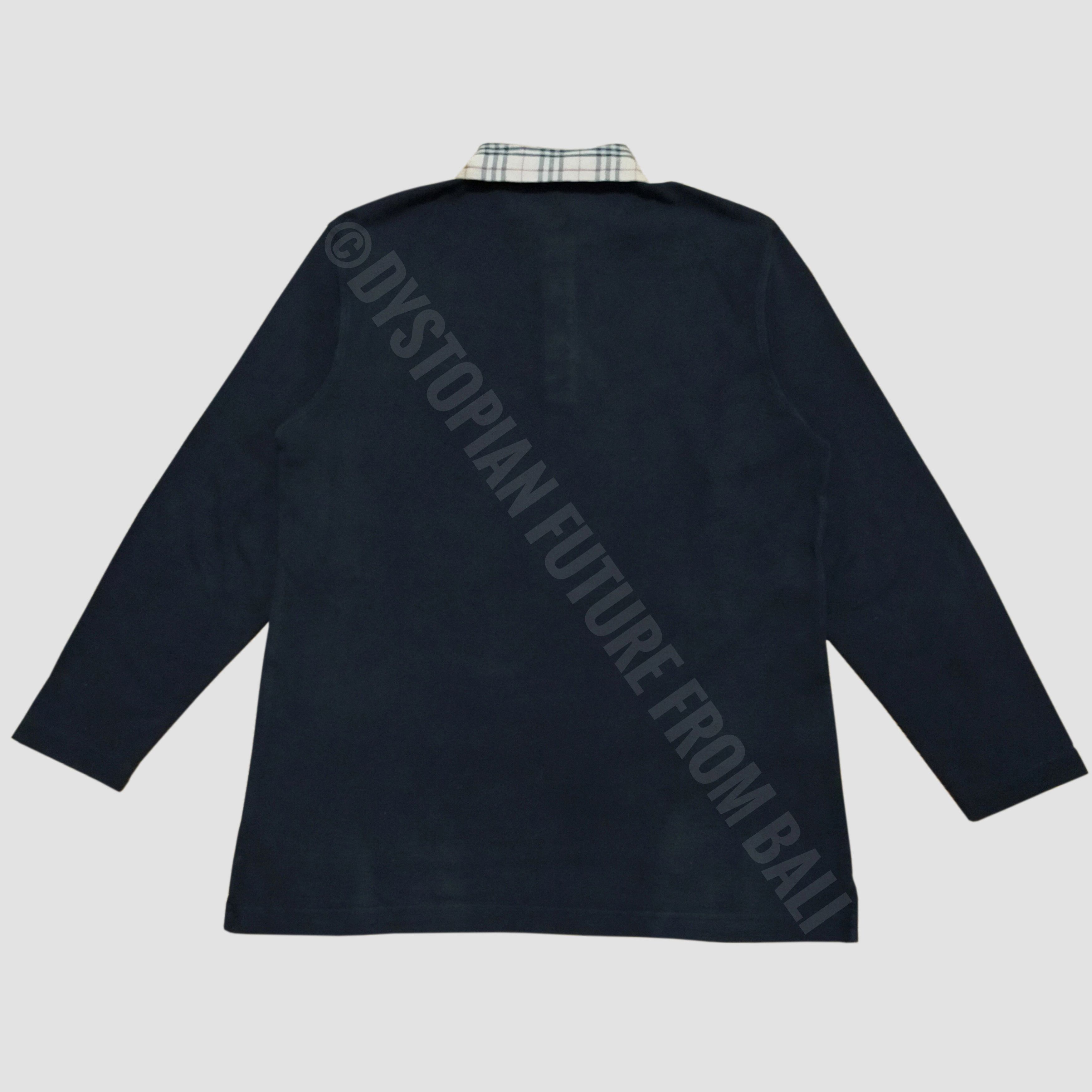 Burberry Burberry London Black/Nova Check Collar Polo Shirt Size US L / EU 52-54 / 3 - 2 Thumbnail