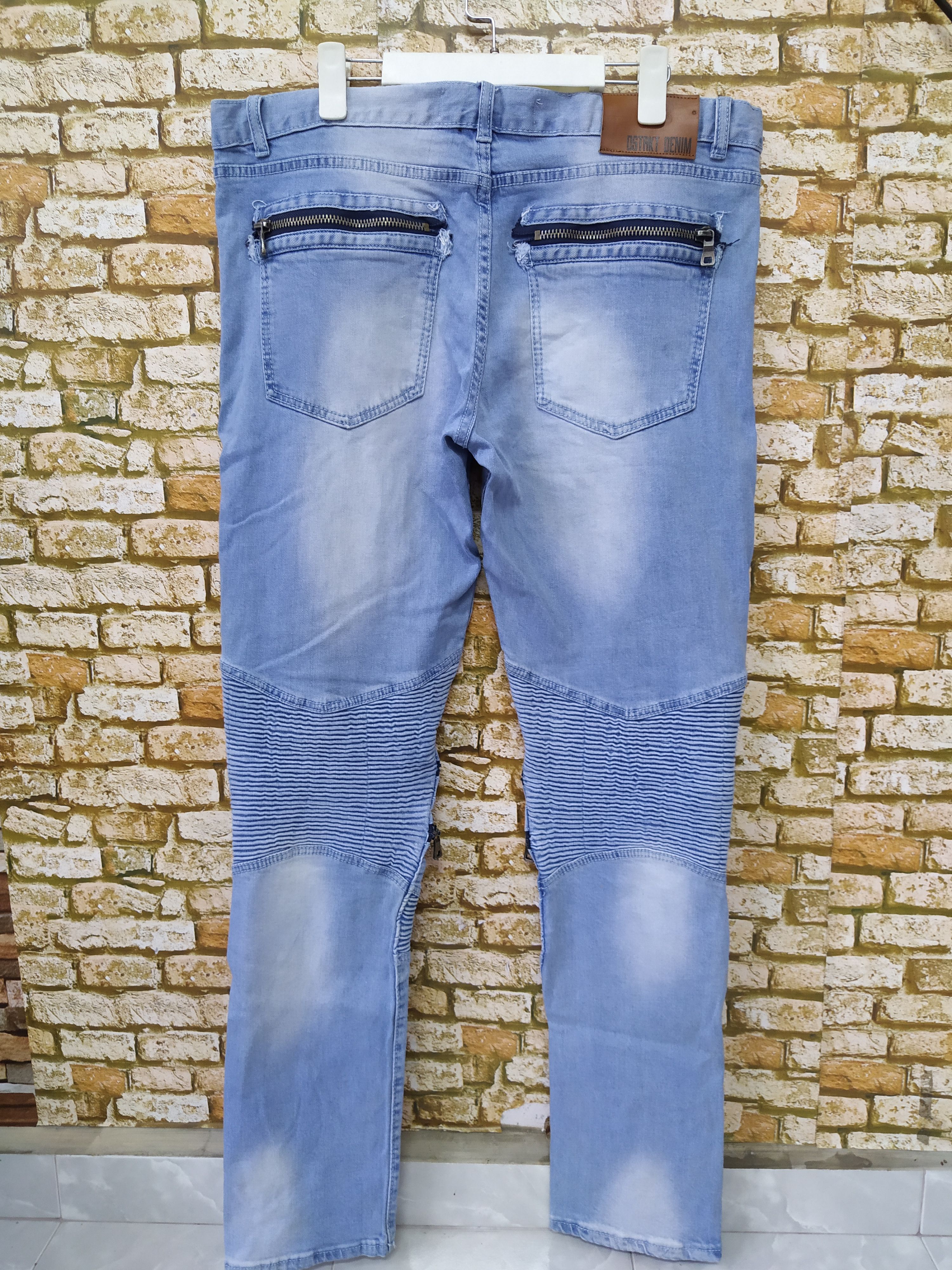 Japanese Brand DSTRKT BIKERS DENIM (B692) Waist 38 Size US 38 / EU 54 - 7 Thumbnail