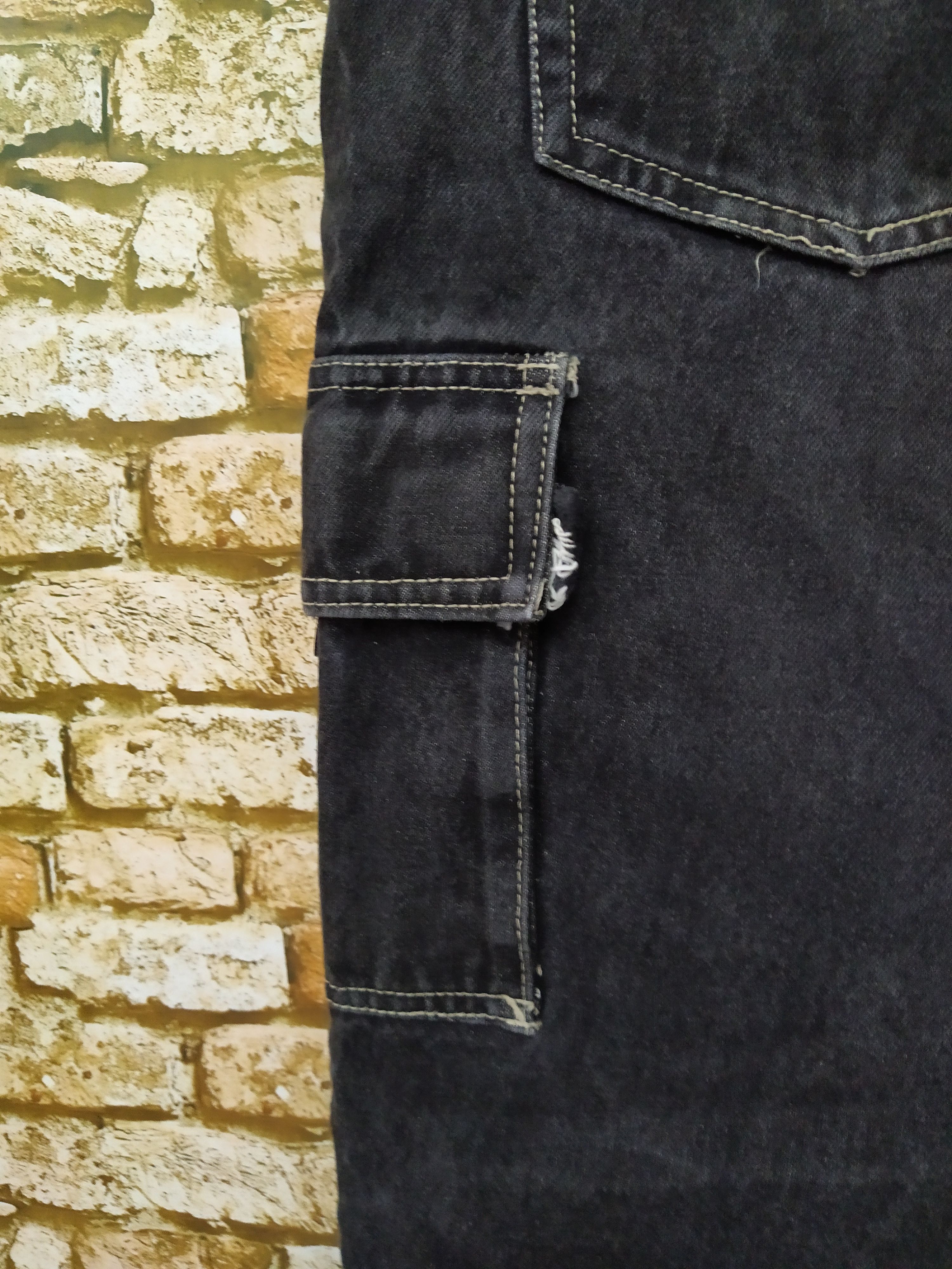 Fubu × Vintage 90s FUBU BAGGY CARPENTER DENIM (B693) Size US 37 - 2 Thumbnail