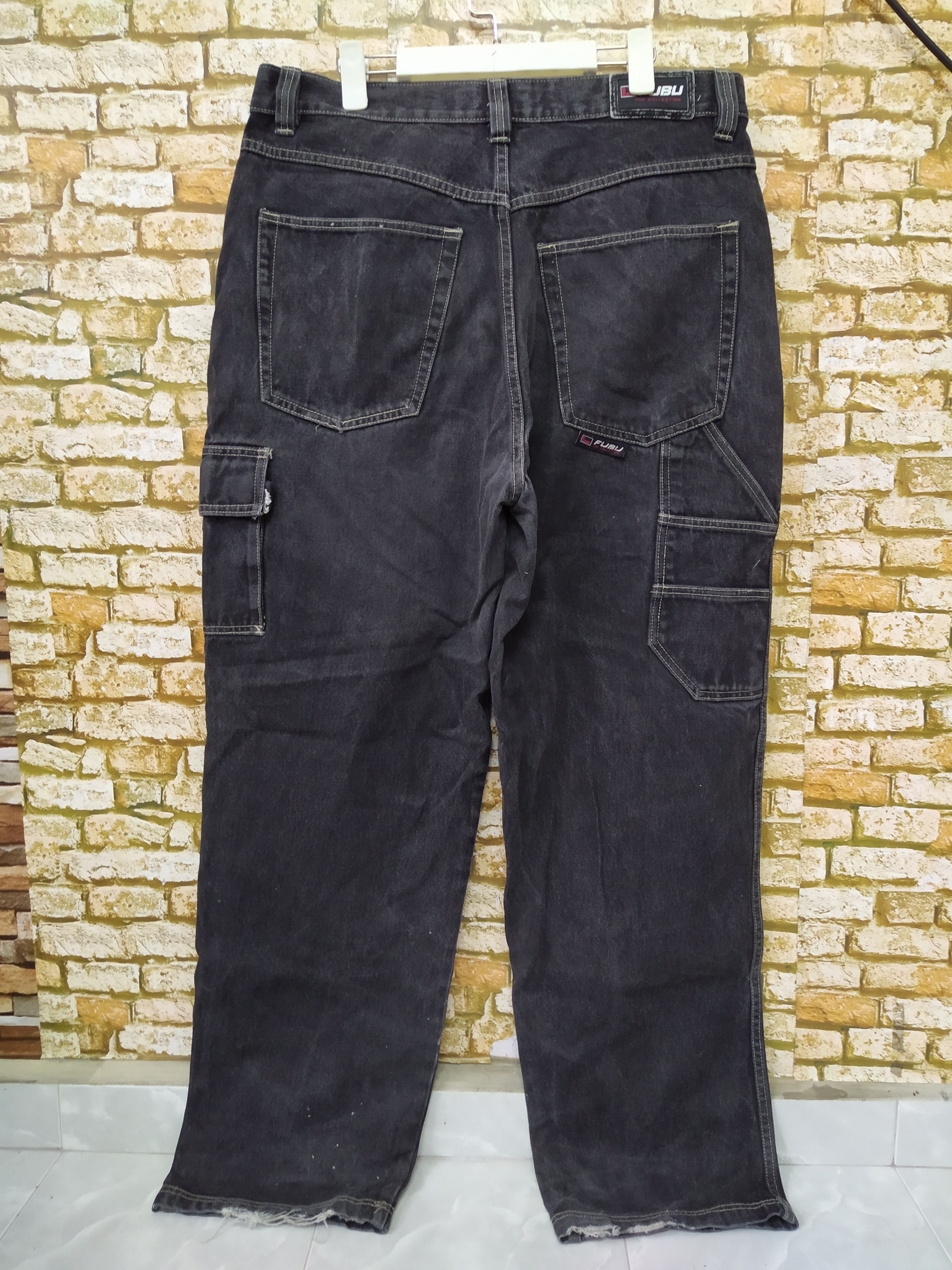 90s FUBU BAGGY CARPENTER DENIM (B693)