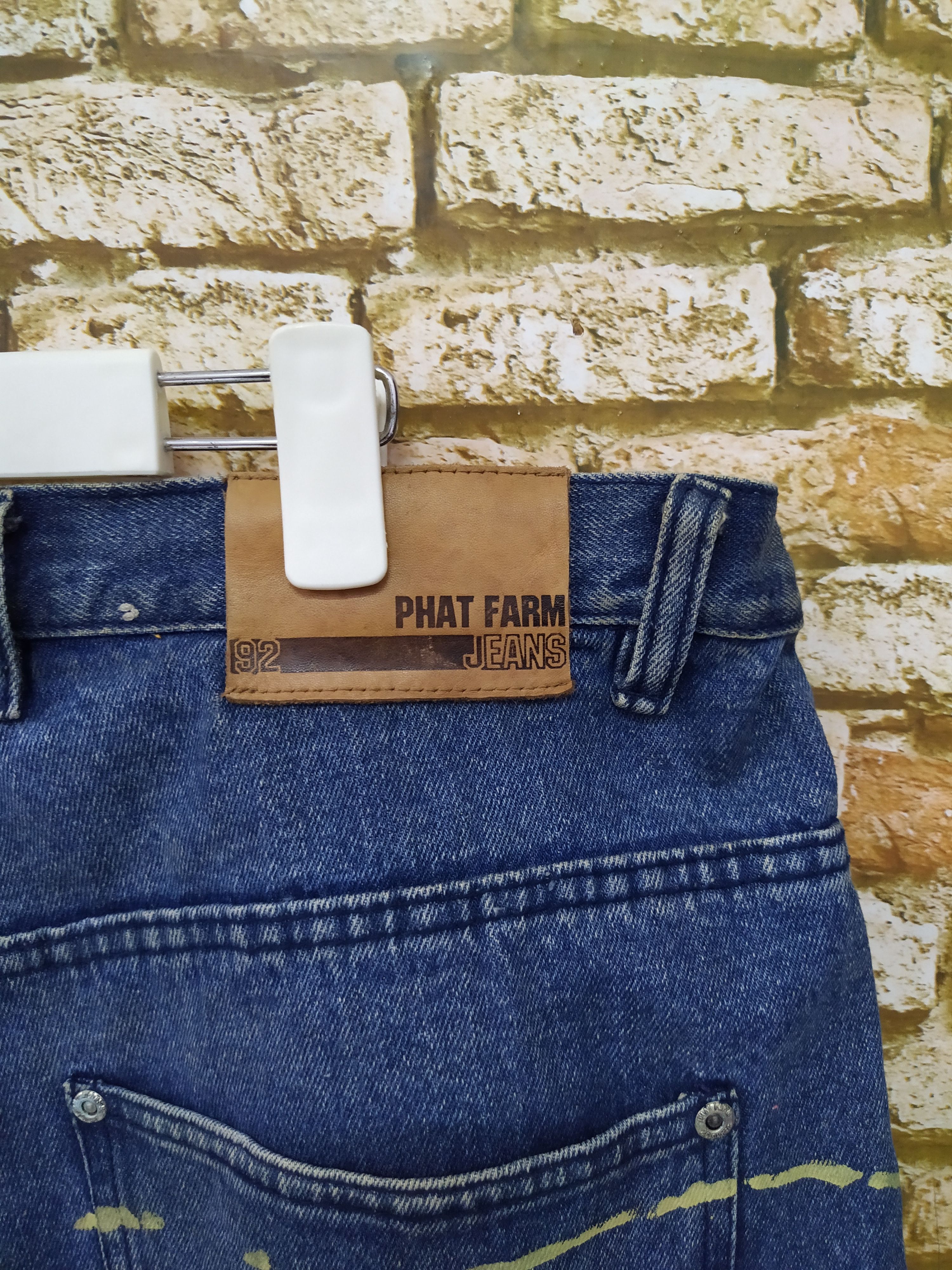 Phat Farm 90s PHAT FARM BAGGY DENIM PAINT (B695) W39 Size US 39 - 4 Thumbnail