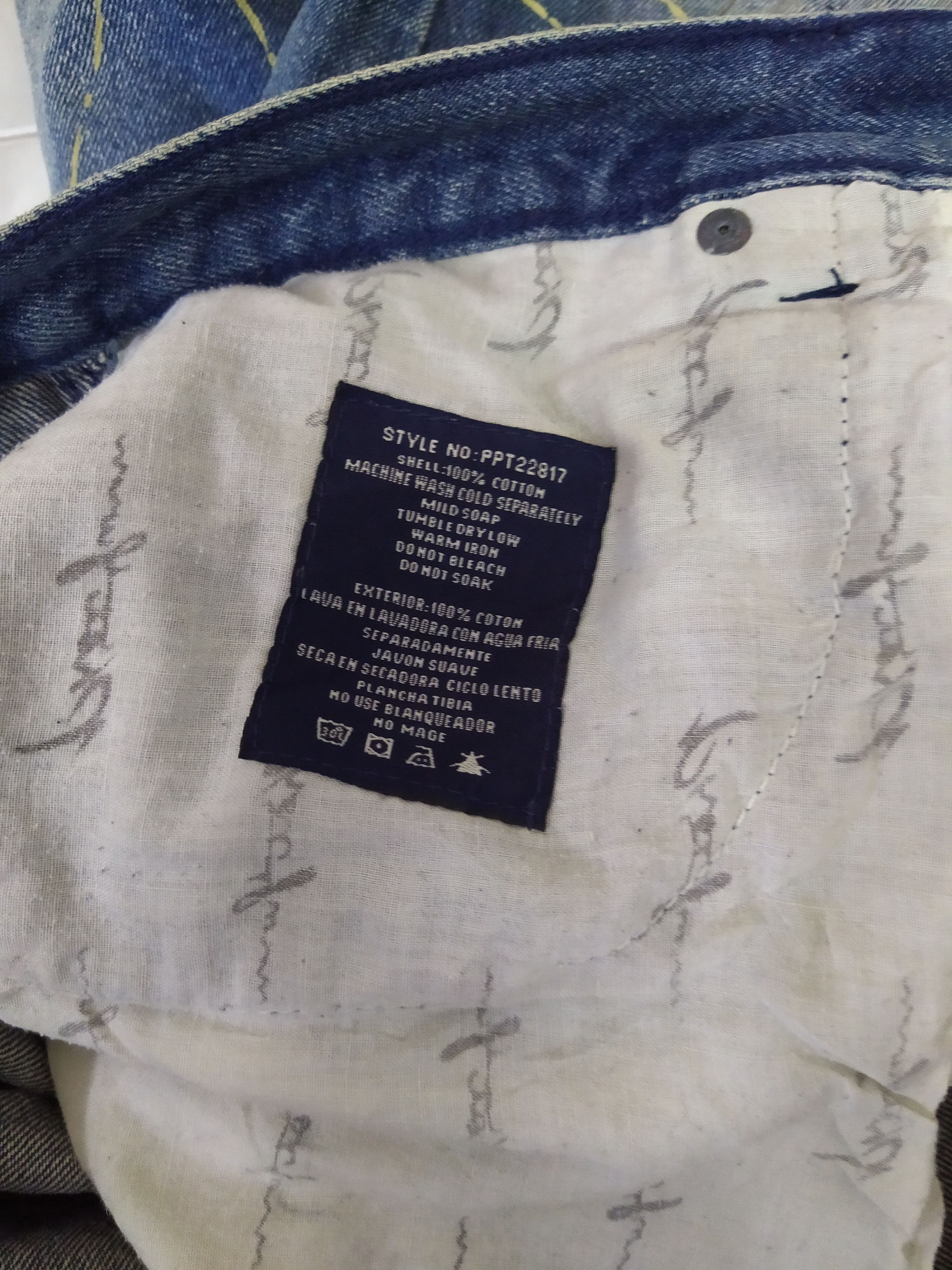 Phat Farm 90s PHAT FARM BAGGY DENIM PAINT (B695) W39 Size US 39 - 12 Thumbnail