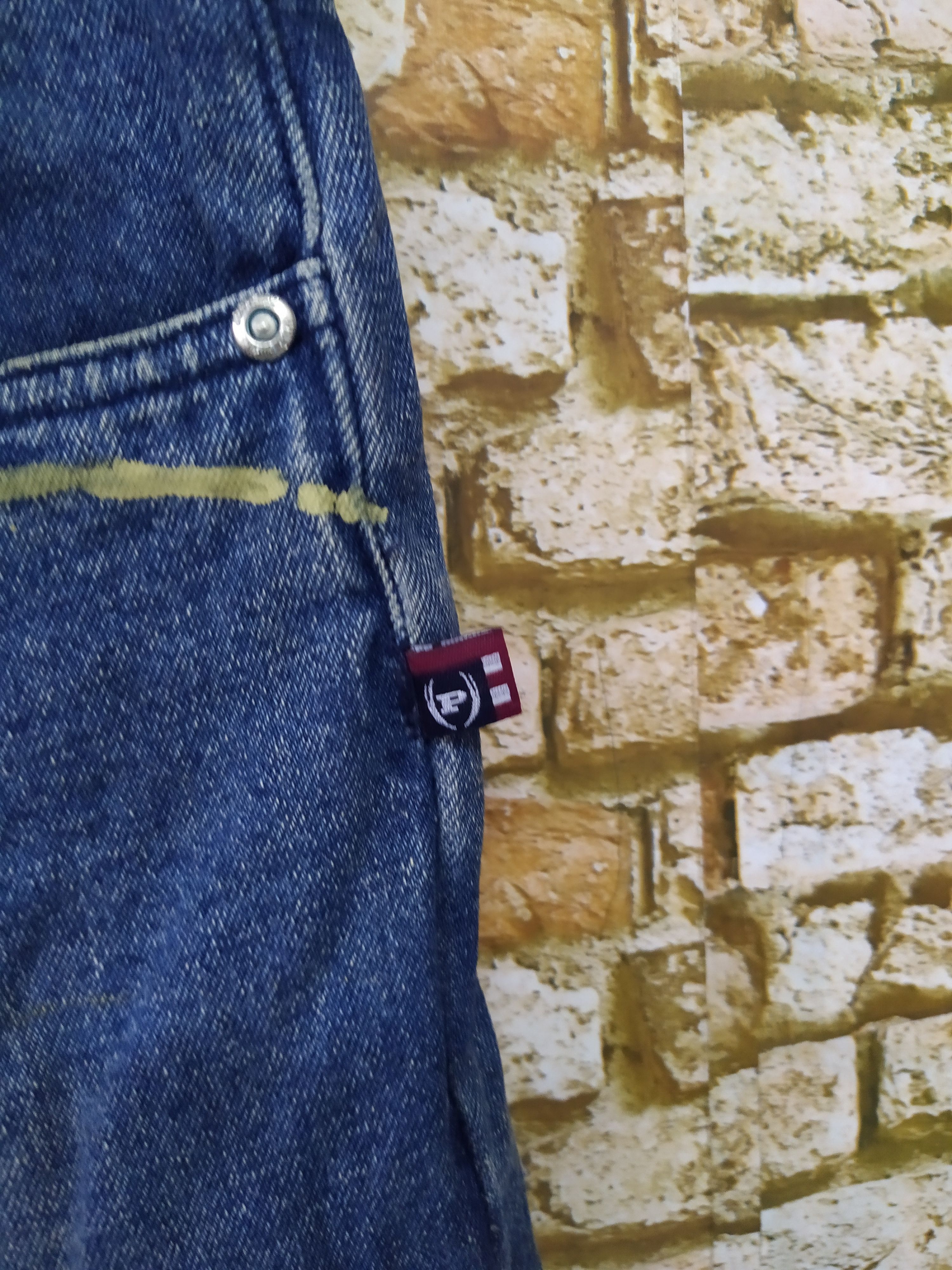 Phat Farm 90s PHAT FARM BAGGY DENIM PAINT (B695) W39 Size US 39 - 9 Thumbnail