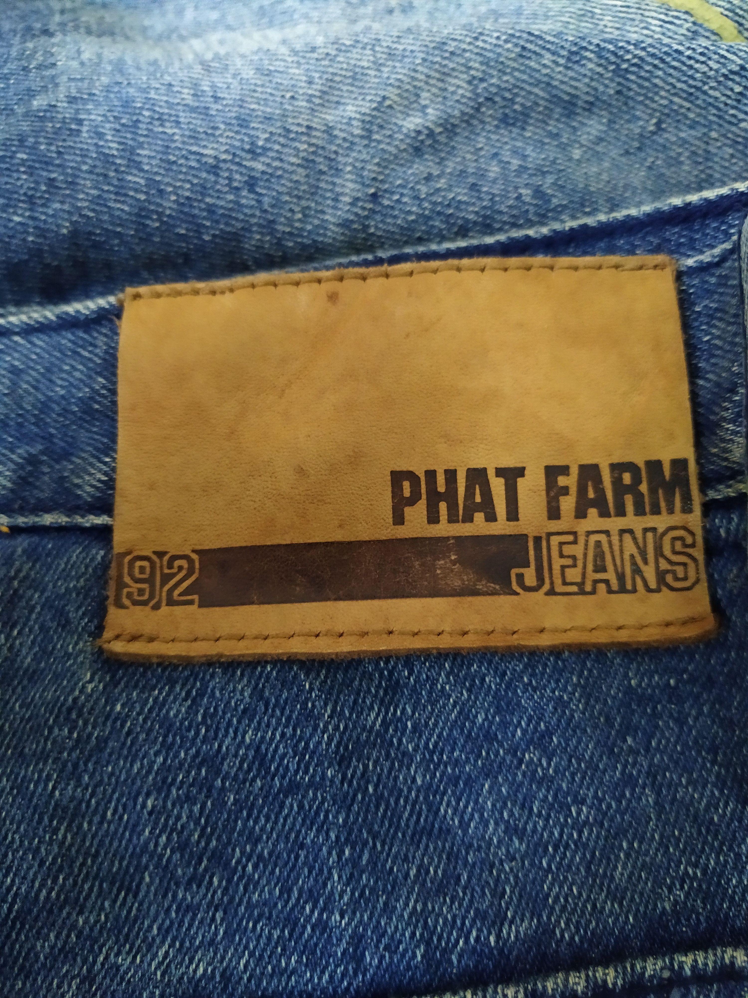 Phat Farm 90s PHAT FARM BAGGY DENIM PAINT (B695) W39 Size US 39 - 10 Thumbnail