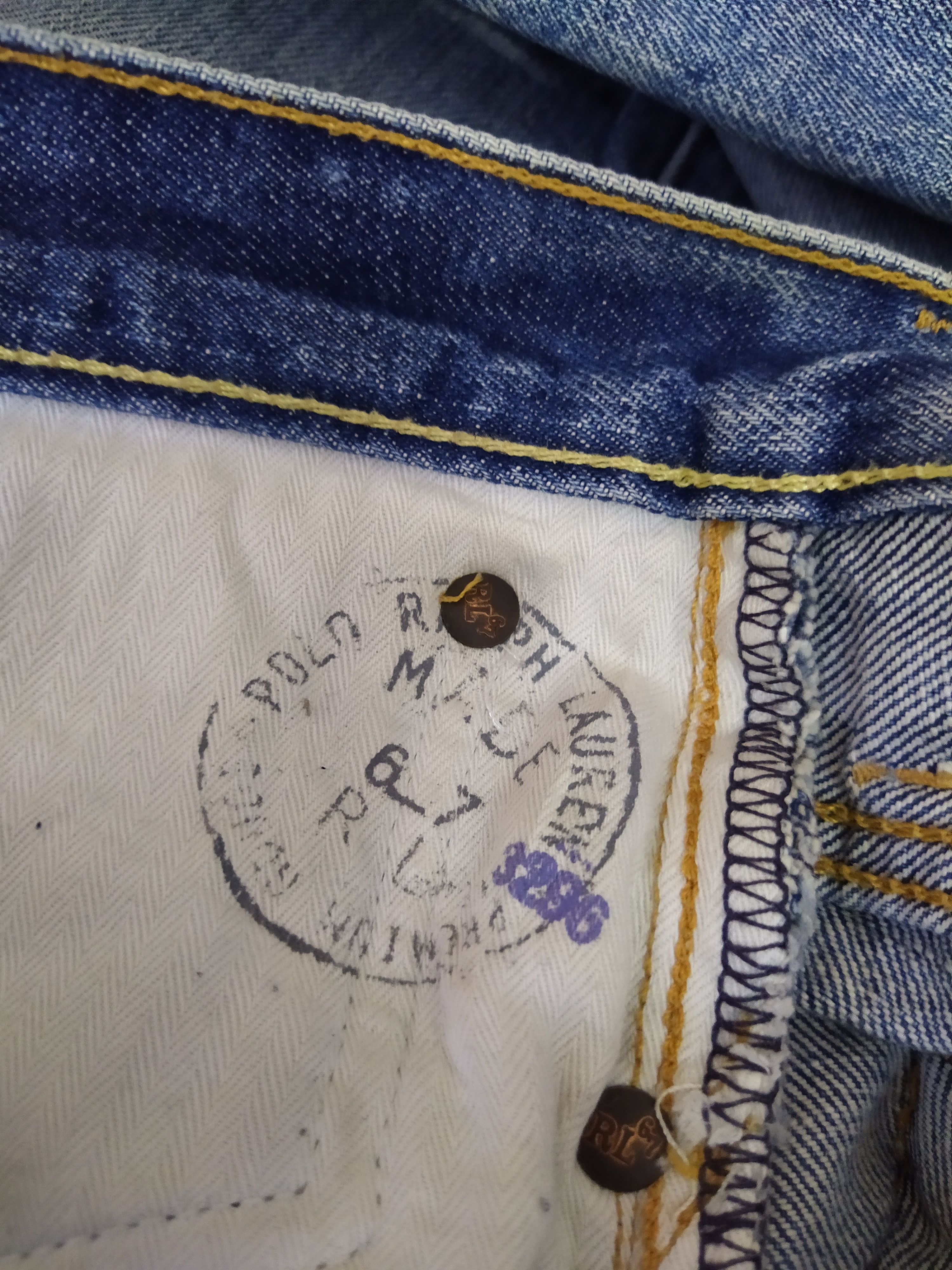 Polo Ralph Lauren POLO RALPH LAUREN DENIM PANT DISTRESSED DENIM (B696) W36 Size US 36 / EU 52 - 12 Thumbnail