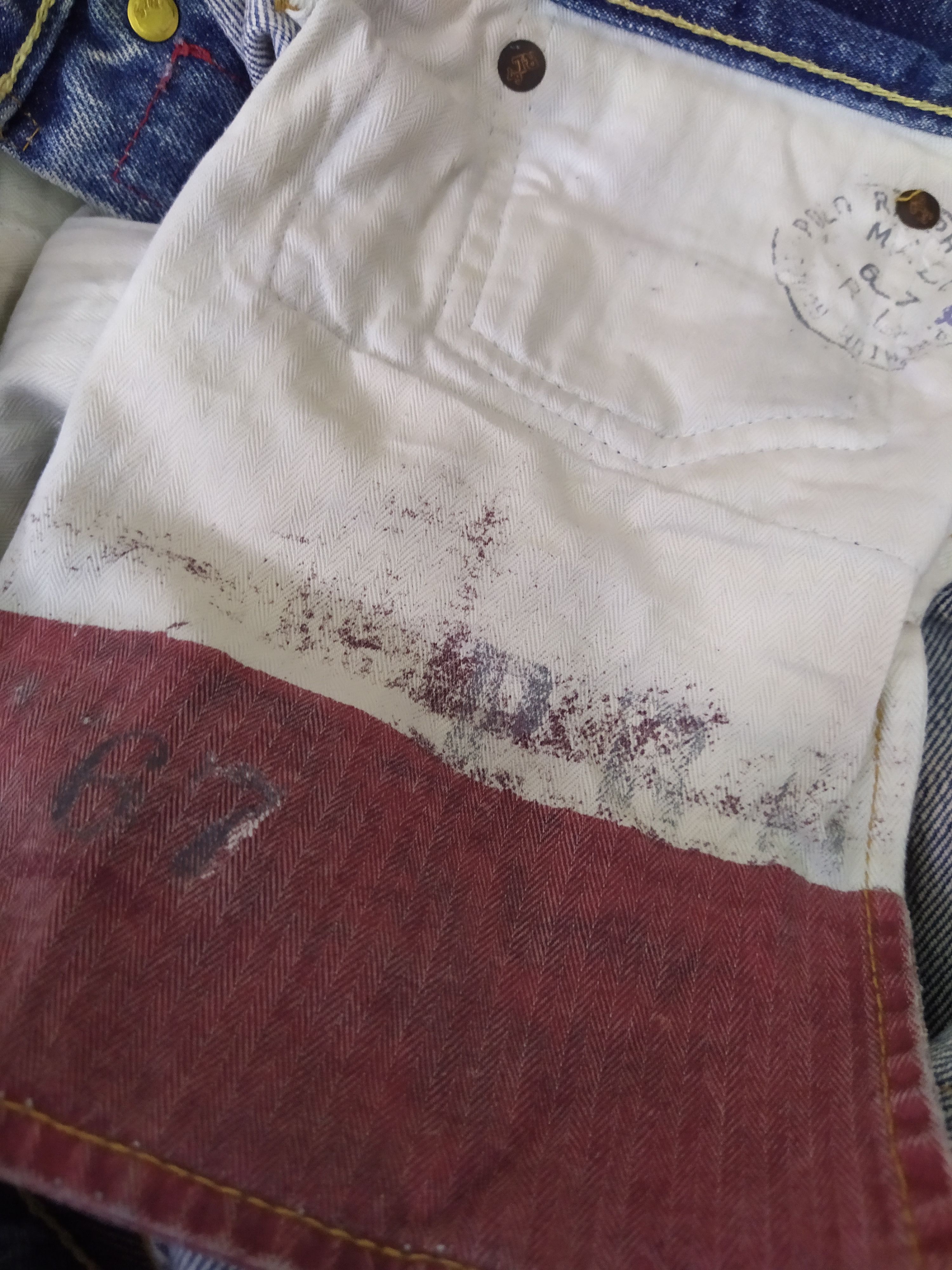 Polo Ralph Lauren POLO RALPH LAUREN DENIM PANT DISTRESSED DENIM (B696) W36 Size US 36 / EU 52 - 11 Thumbnail