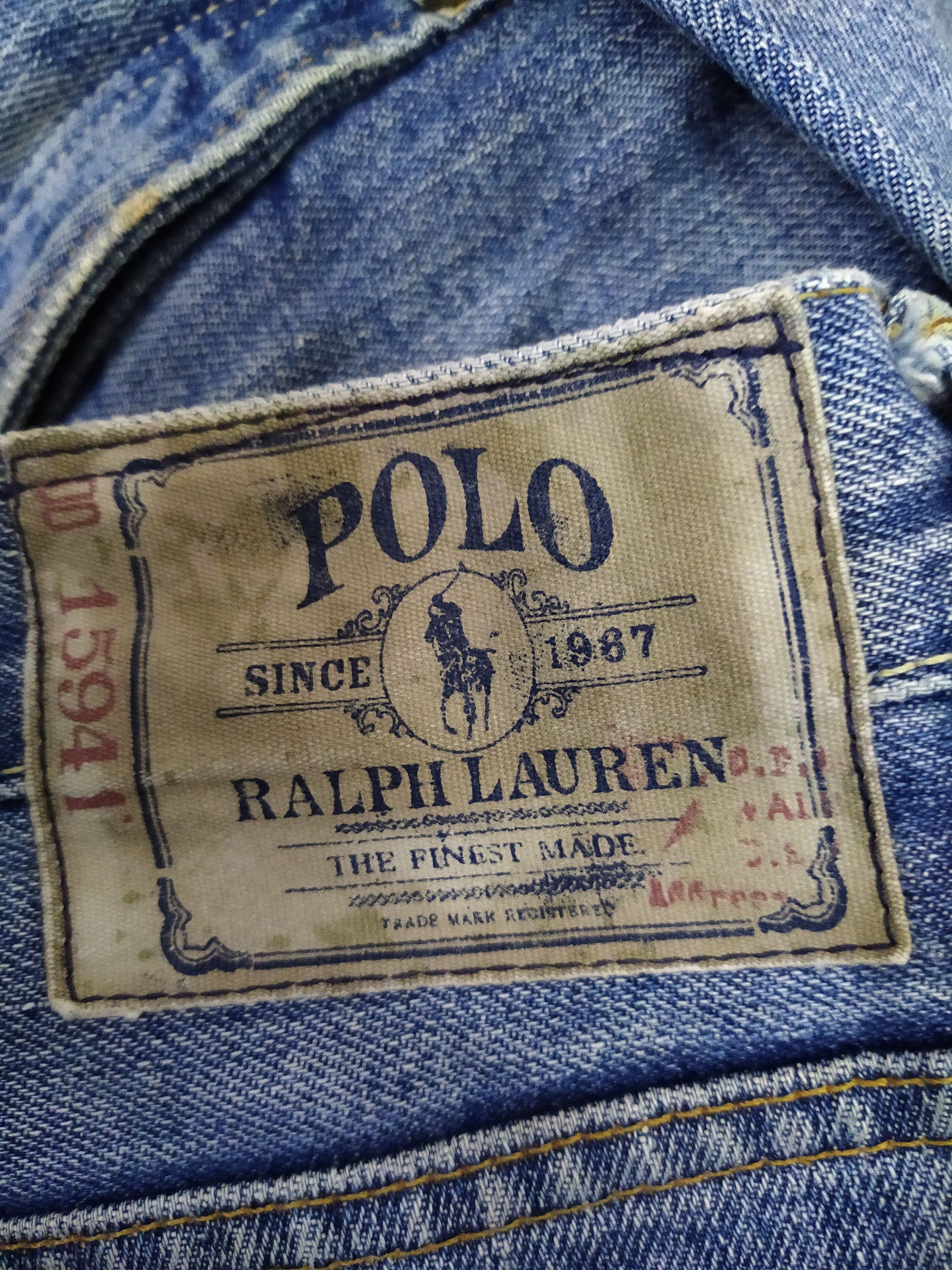 Polo Ralph Lauren POLO RALPH LAUREN DENIM PANT DISTRESSED DENIM (B696) W36 Size US 36 / EU 52 - 9 Thumbnail