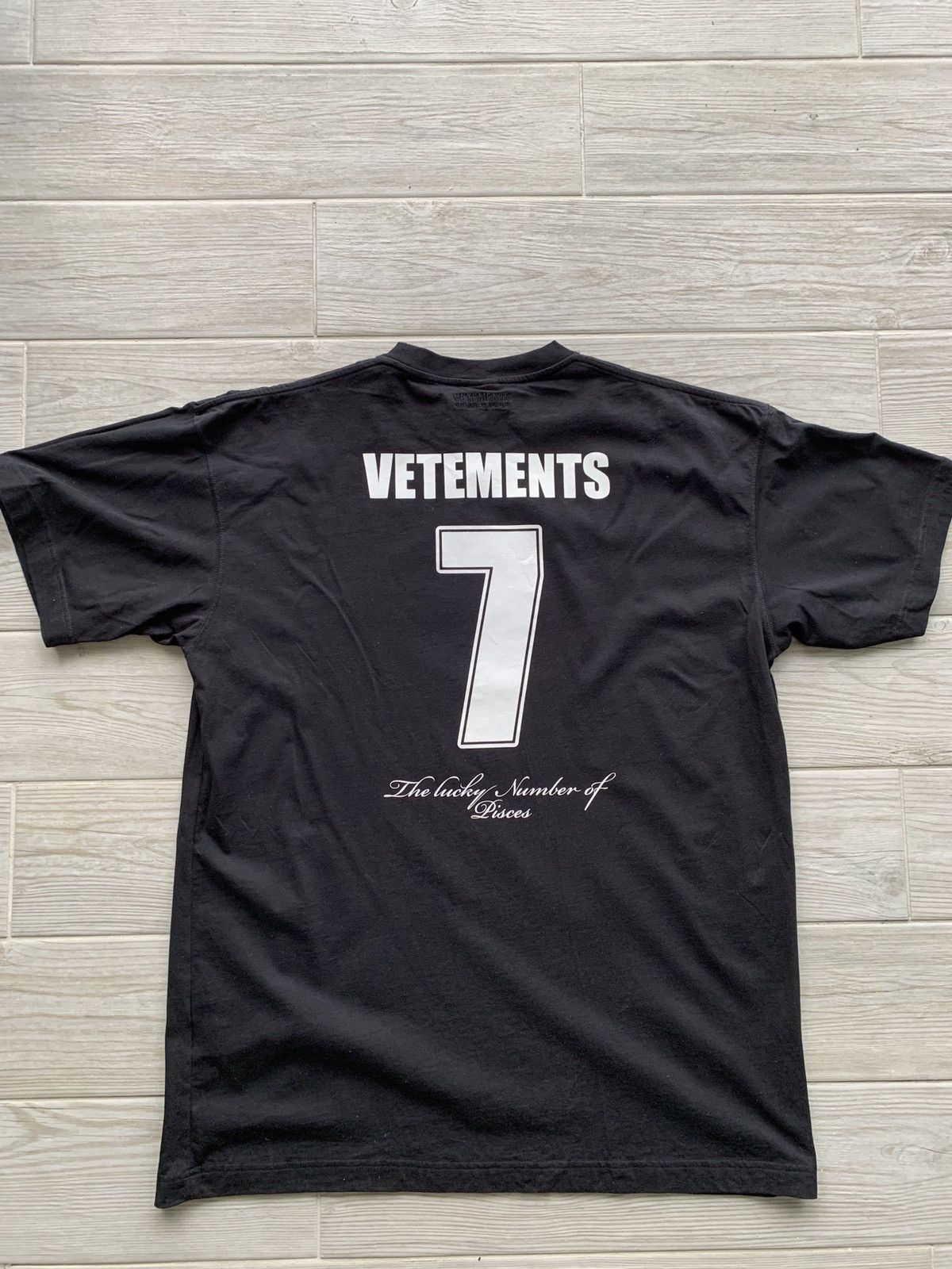 Vetements Planet Number Graphic Oversized Neptune T-Shirt | Grailed 