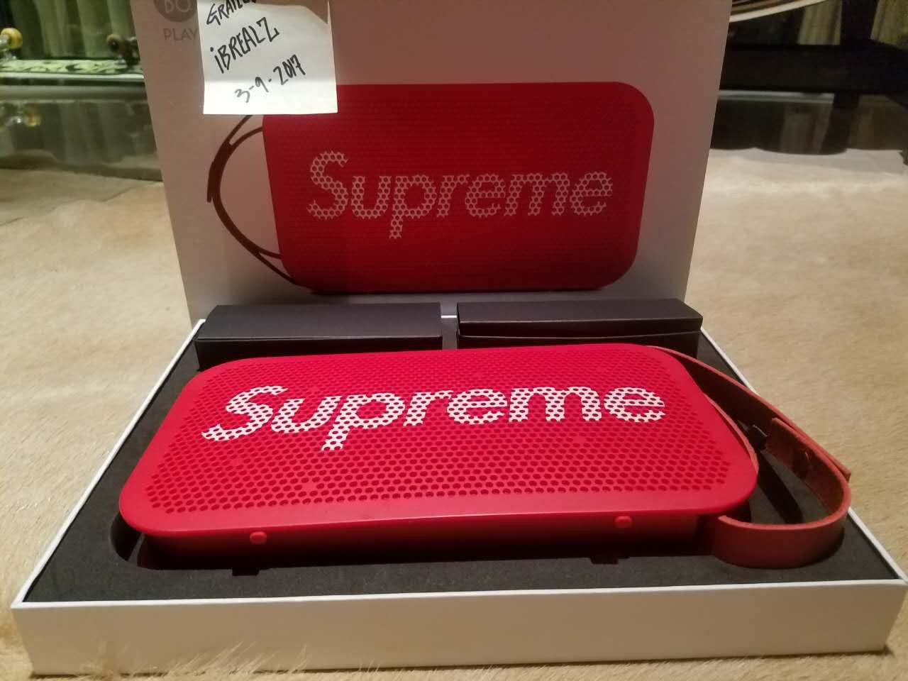 Supreme Supreme x B&O Play by Bang & Olufsen A2 Portable Speaker Red box  logo | Grailed