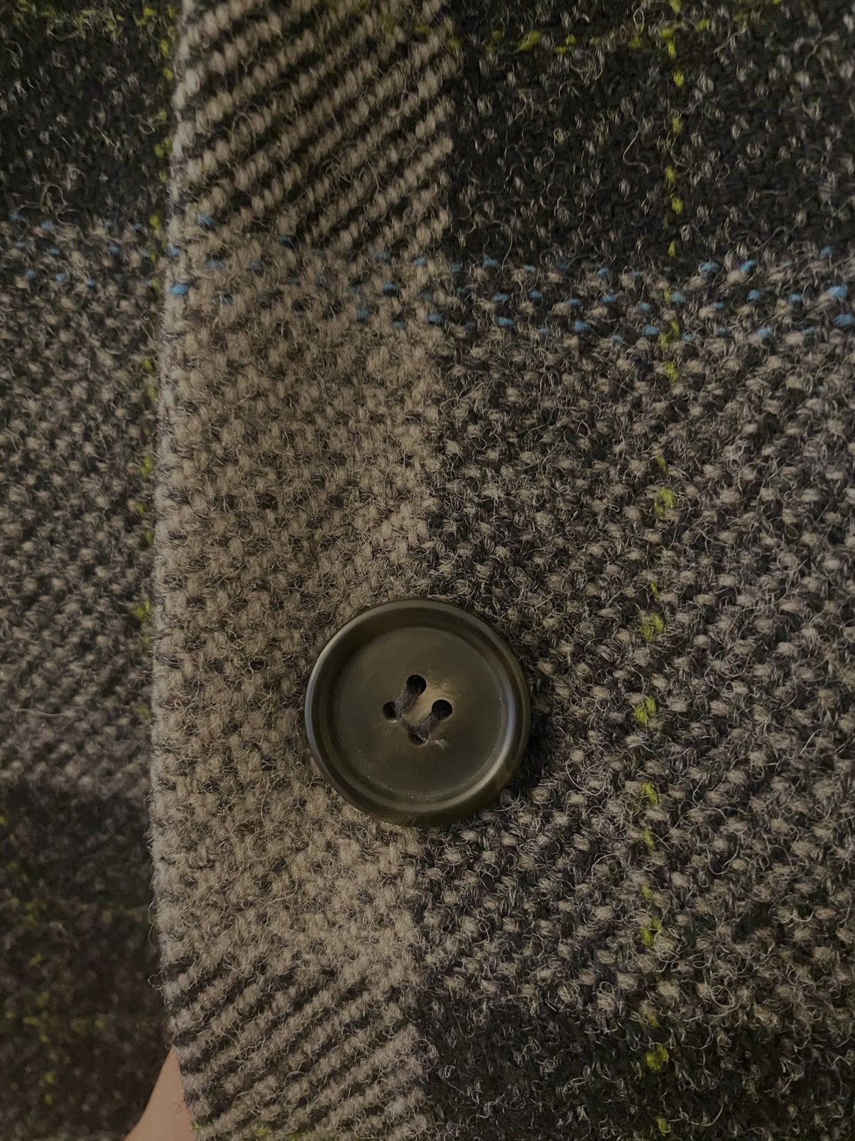 Acne Studios Grey Wool Check Coat Size US S / EU 44-46 / 1 - 3 Thumbnail