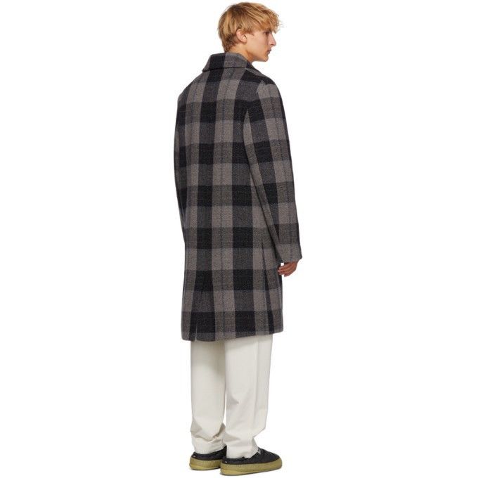 Acne Studios Grey Wool Check Coat Size US S / EU 44-46 / 1 - 8 Thumbnail