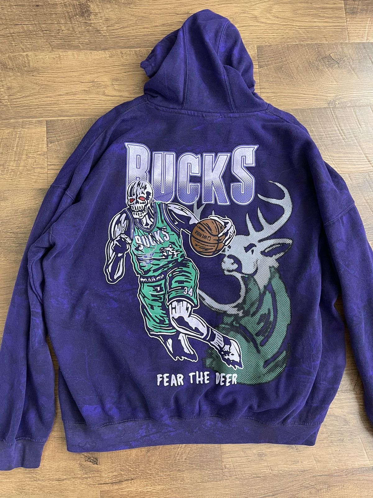 image of Warren Lotas Purple Ghost Camo Bucks Hoodie, Men's (Size XL)