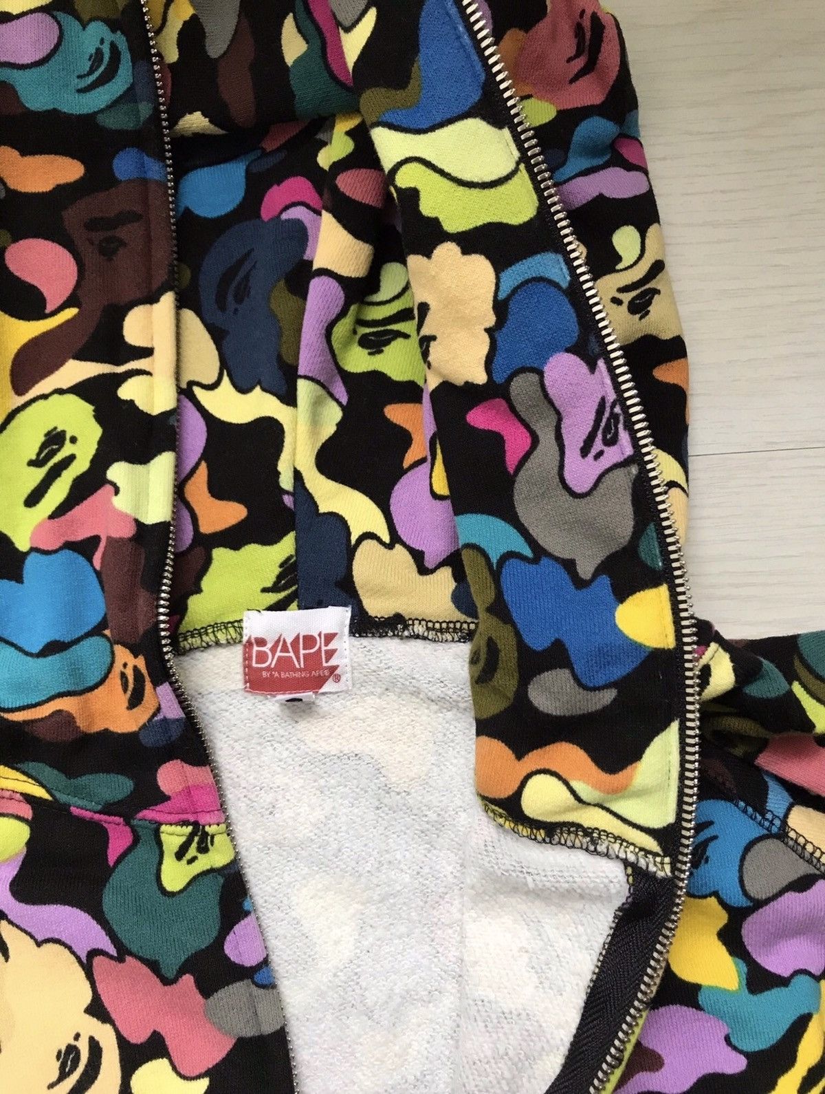 Bape Multi Camo Full Zip Hoodie Size US L / EU 52-54 / 3 - 5 Thumbnail