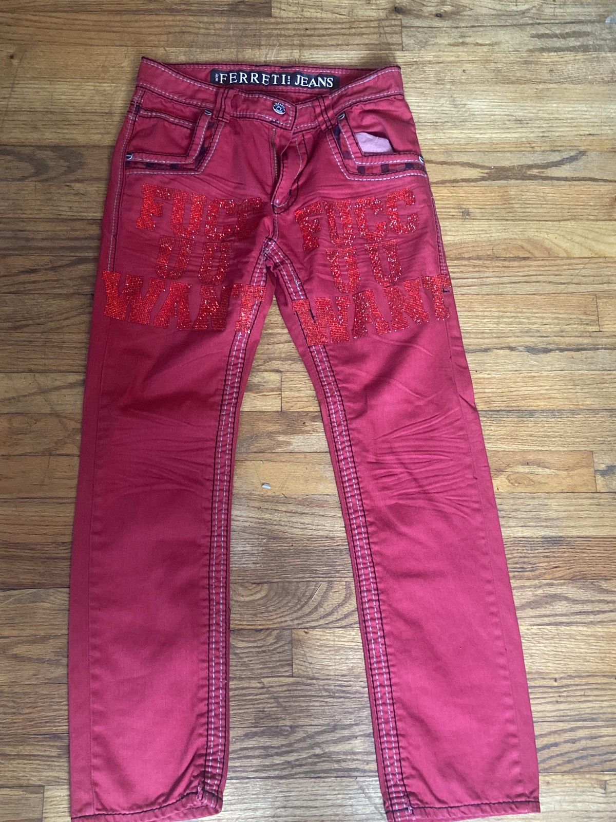 Japanese Brand FUCCUUWANT Jeans Size US 32 / EU 48 - 4 Thumbnail