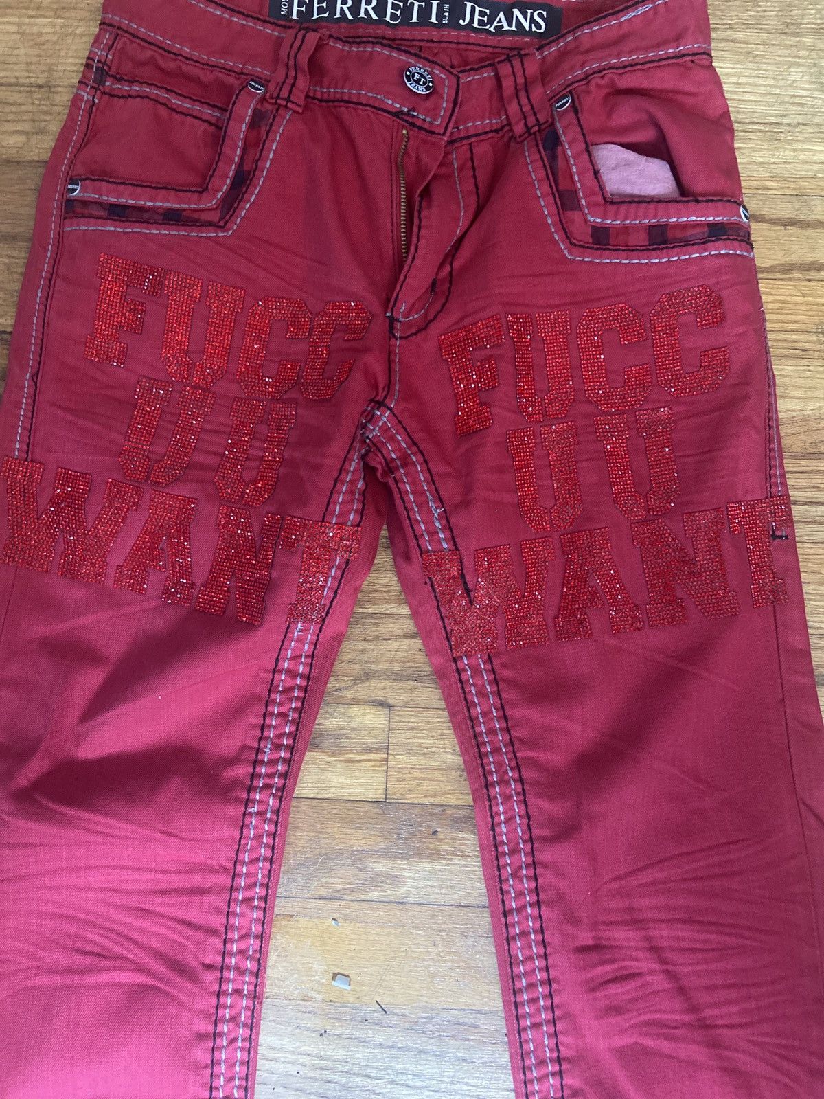 Japanese Brand FUCCUUWANT Jeans Size US 32 / EU 48 - 5 Thumbnail