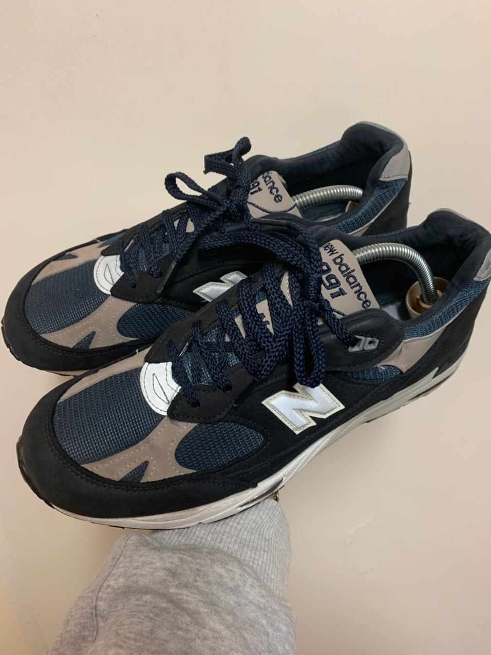 New Balance Streetwear NEW BALANCE 991 Grey Navy FLIMBY 35TH ANNIVERSARY Grailed
