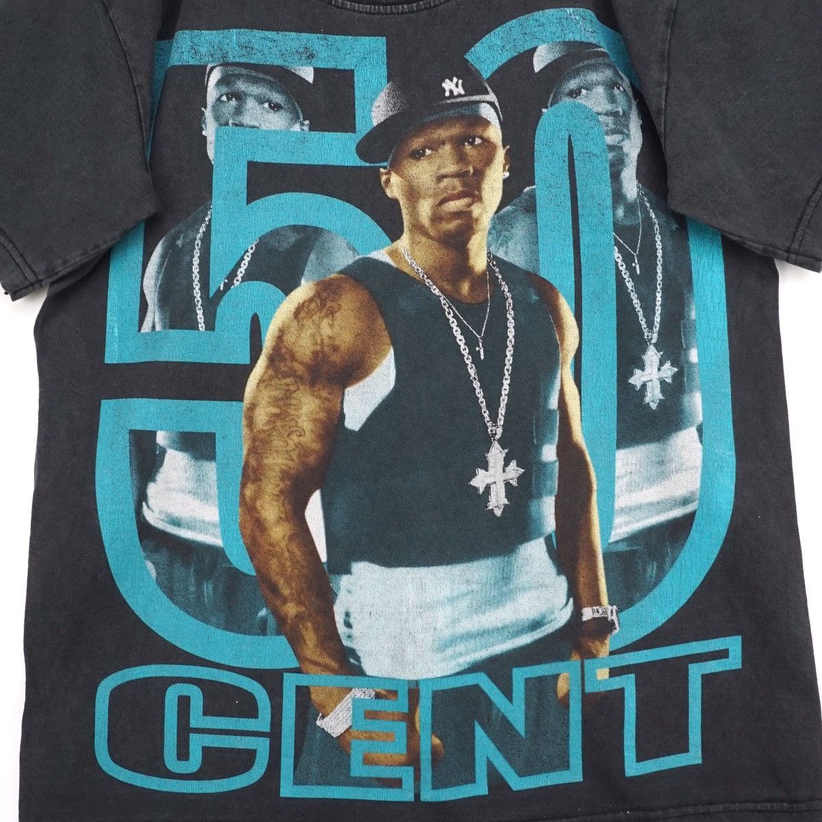 50 Cent × Rap Tees × Vintage Vintage Faded 50 Cent G Unit Rap T