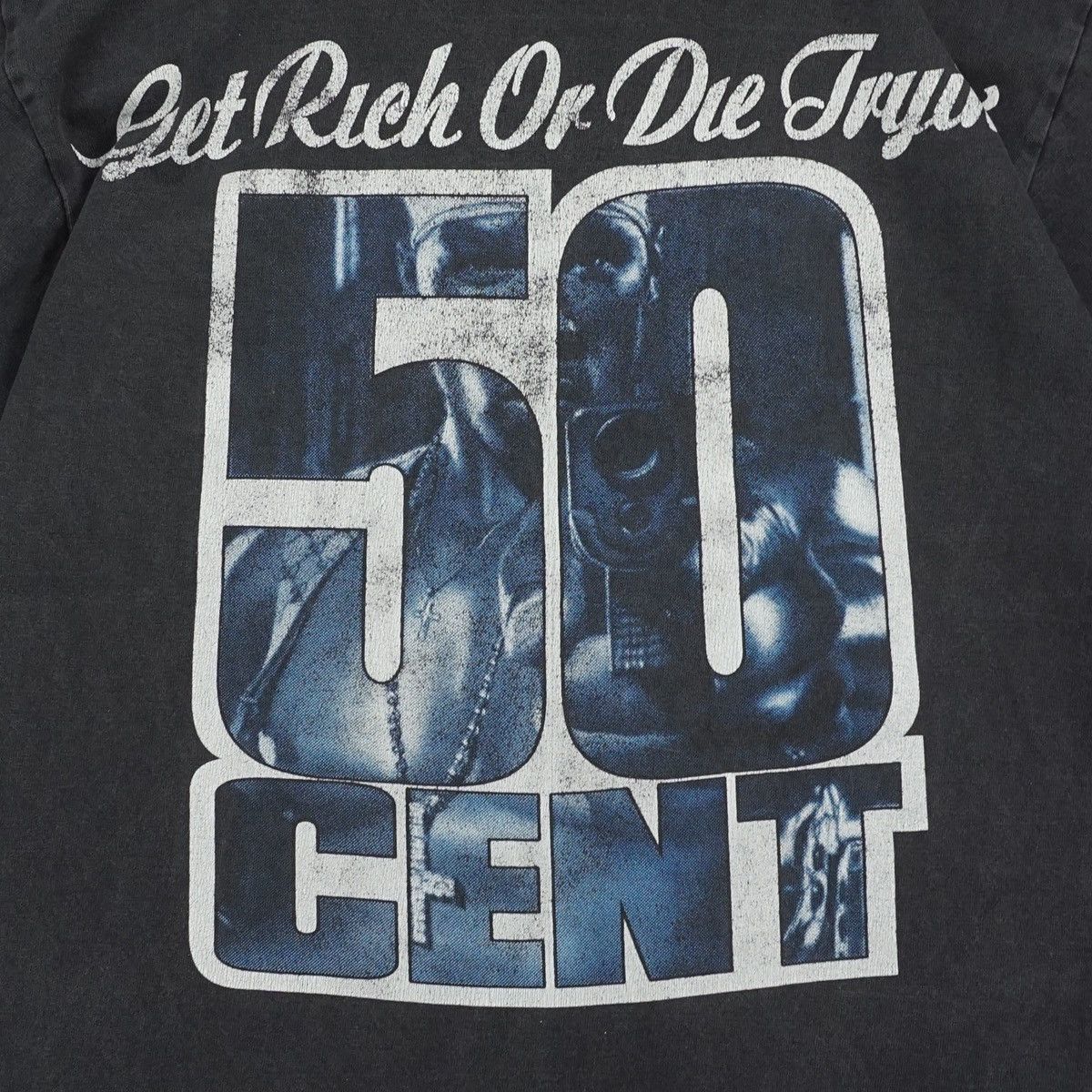 50 Cent × Rap Tees × Vintage Vintage Faded 50 Cent G Unit Rap T-shirt Size US M / EU 48-50 / 2 - 4 Thumbnail