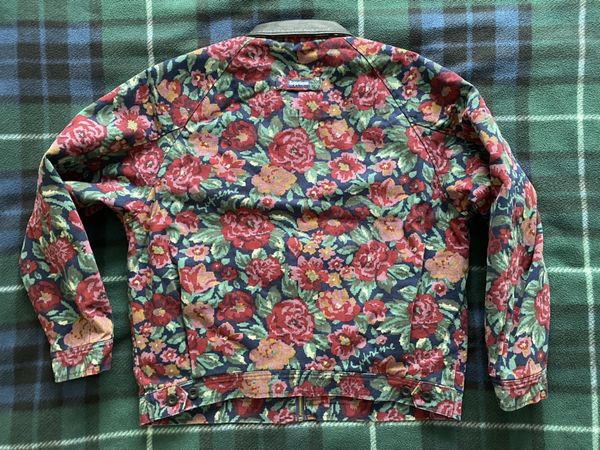 Supreme Supreme Leather Collar Work Jacket Digi Floral | Grailed