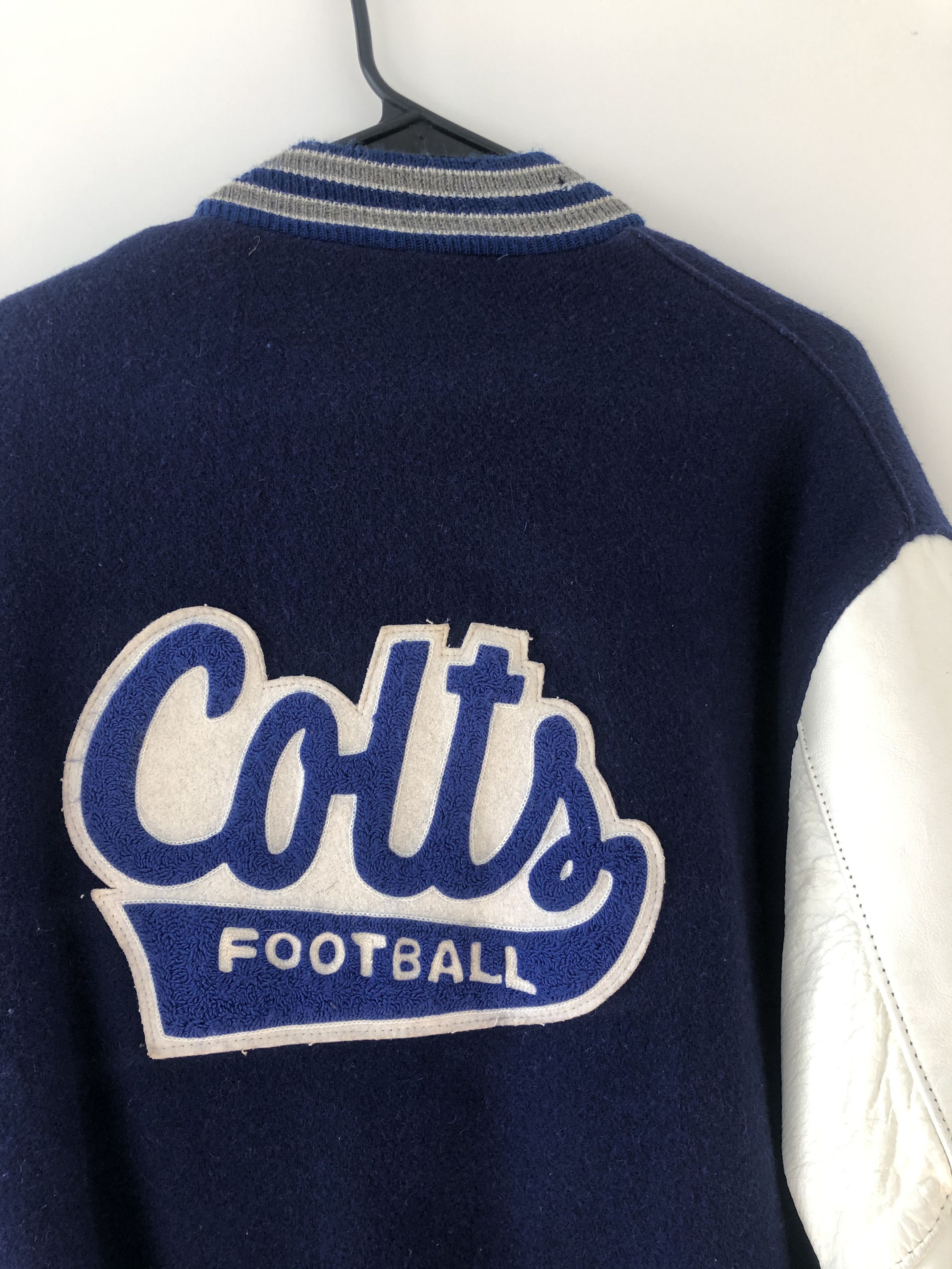 Vintage Indianapolis Colts Authentic 1971 Leather Jacket Size US S / EU 44-46 / 1 - 4 Thumbnail