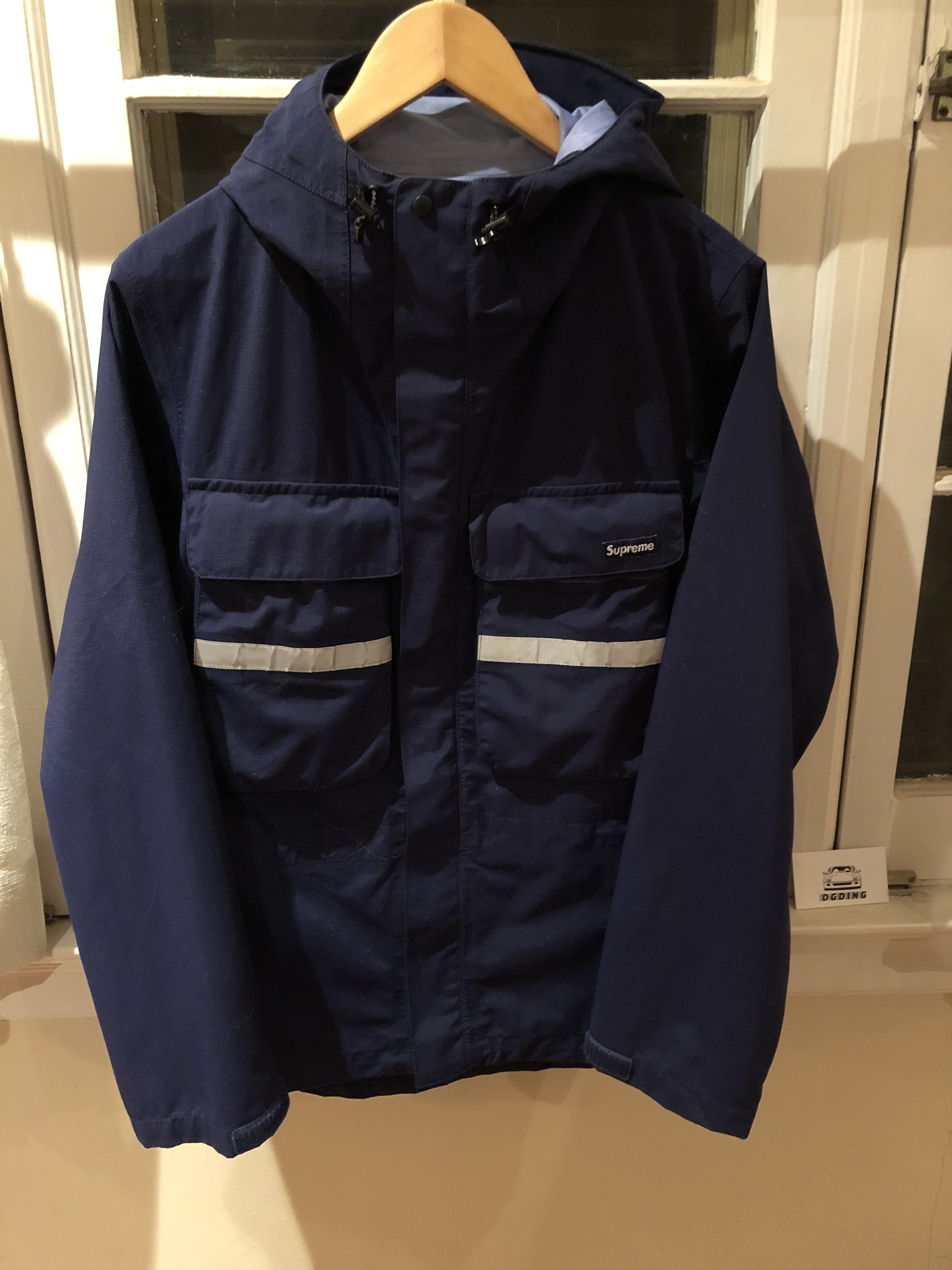 Supreme hi vis taped seam jacket online