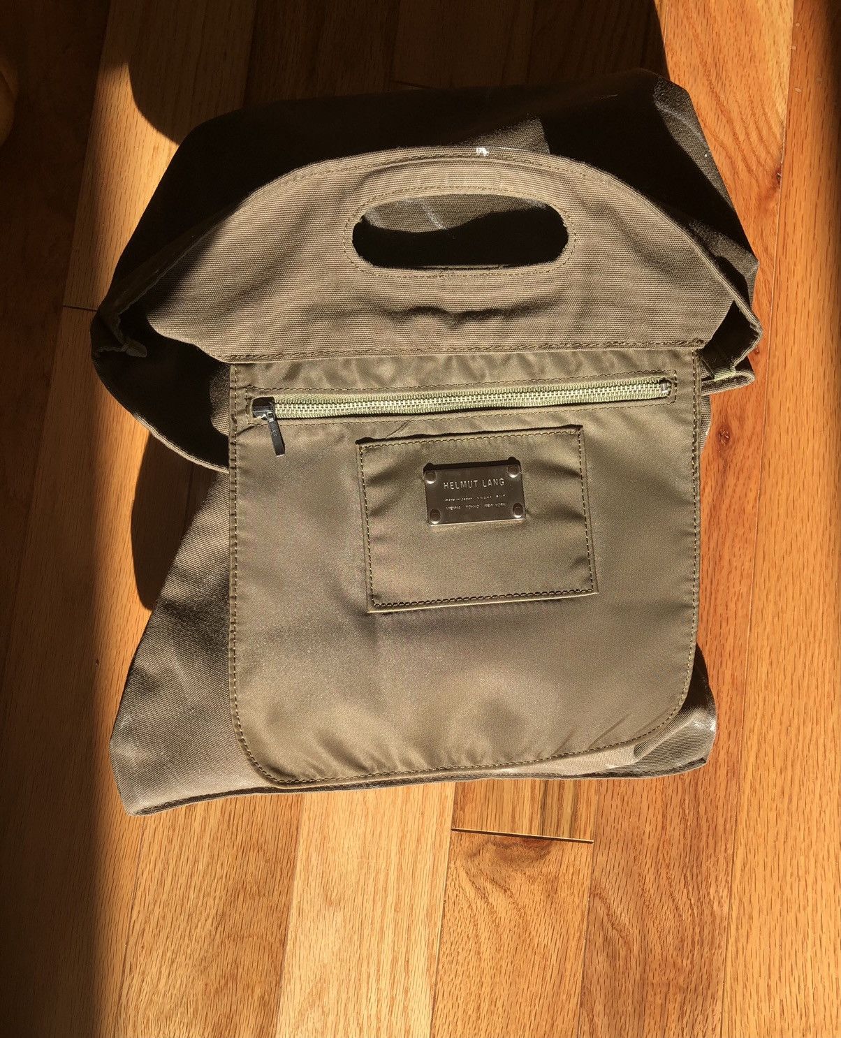 Helmut Lang Vintage Helmut Lang Painter Military Canvas Clutch/Tote Bag Size ONE SIZE - 4 Thumbnail