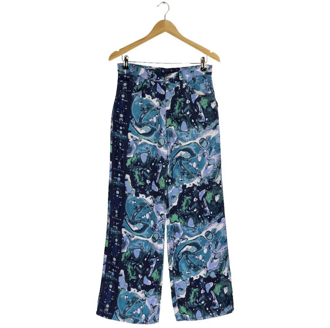 SS2003 Jean Paul Gaultier “Bacteria” Print Flared Trousers