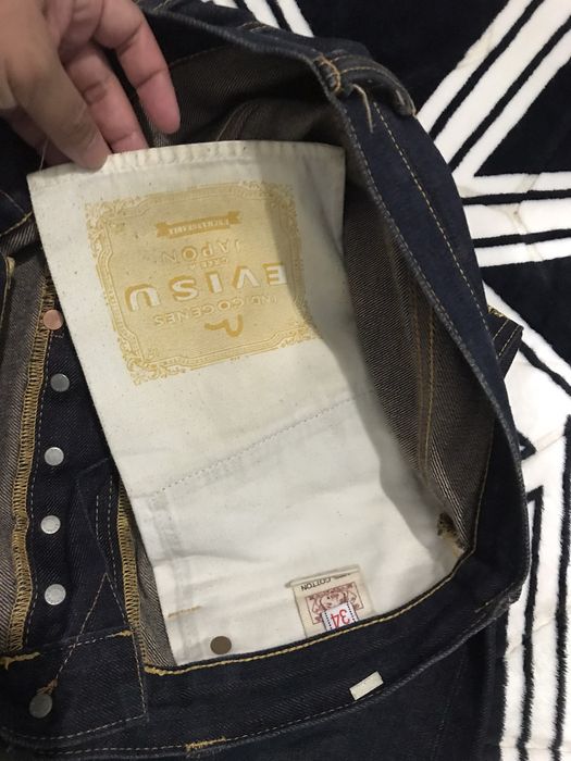 Evisu Evisu Gold Embroidered Dragon Rare Design Jeans | Grailed