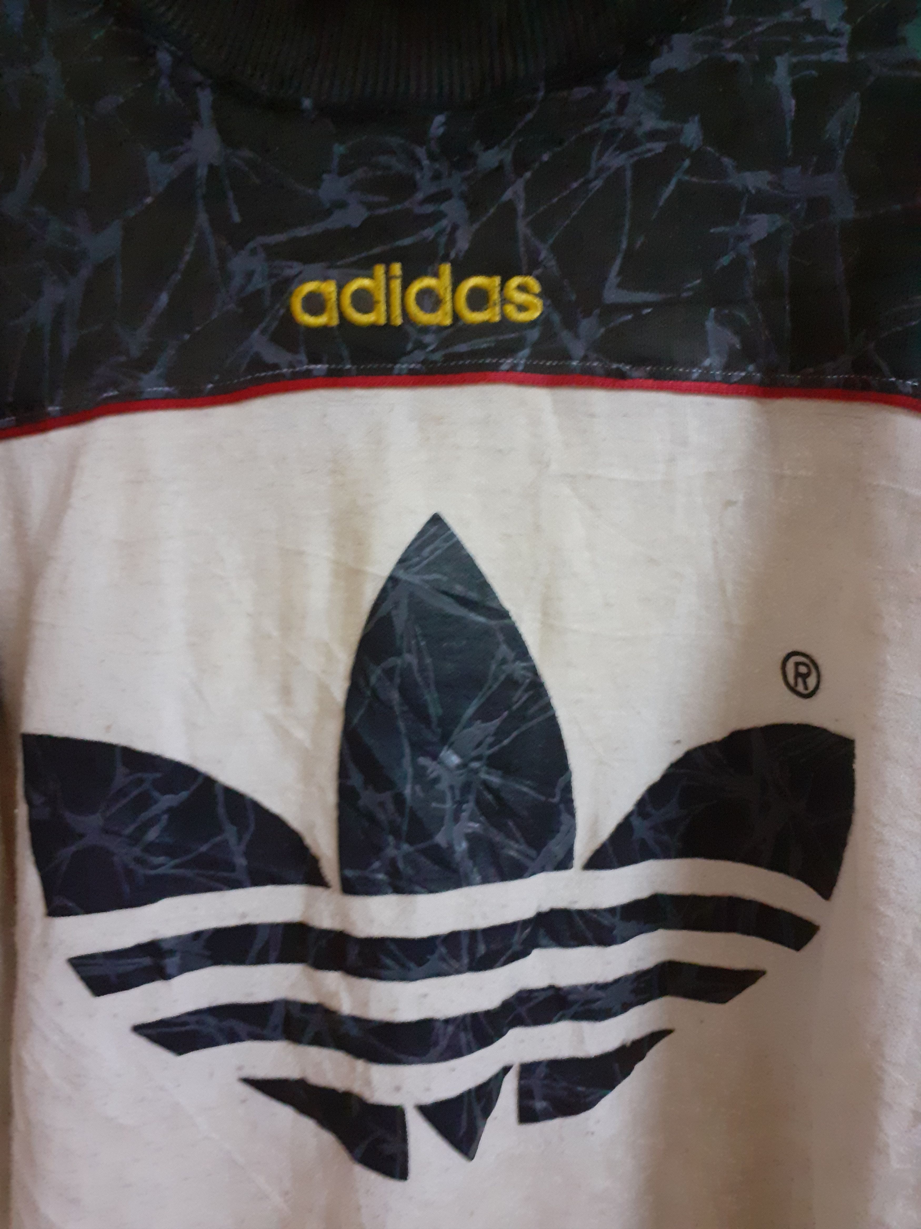 Adidas × Japanese Brand × Vintage Vintage 80's Adidas Distressed Sweatshirt Size US XL / EU 56 / 4 - 3 Thumbnail