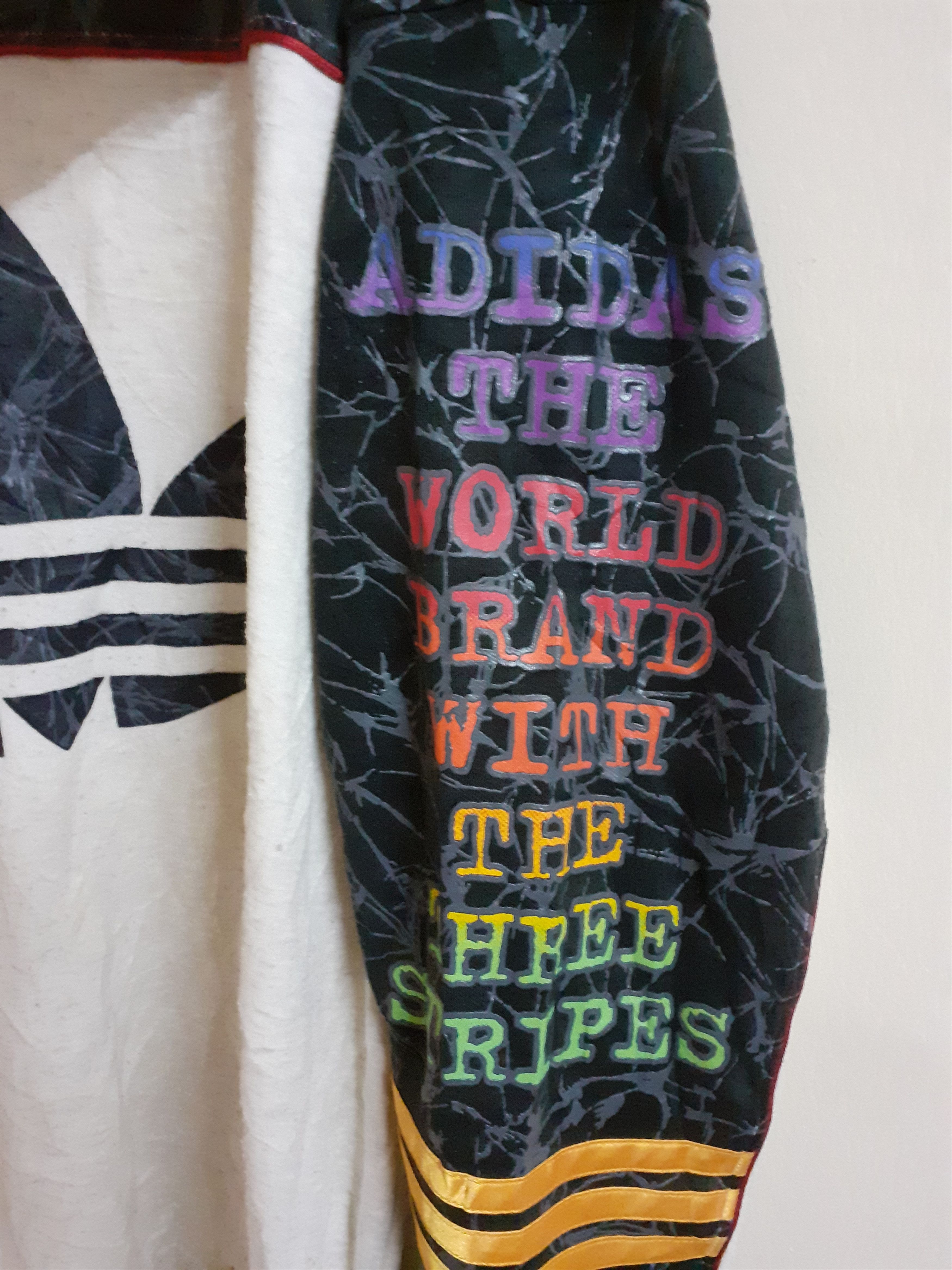 Adidas × Japanese Brand × Vintage Vintage 80's Adidas Distressed Sweatshirt Size US XL / EU 56 / 4 - 5 Thumbnail