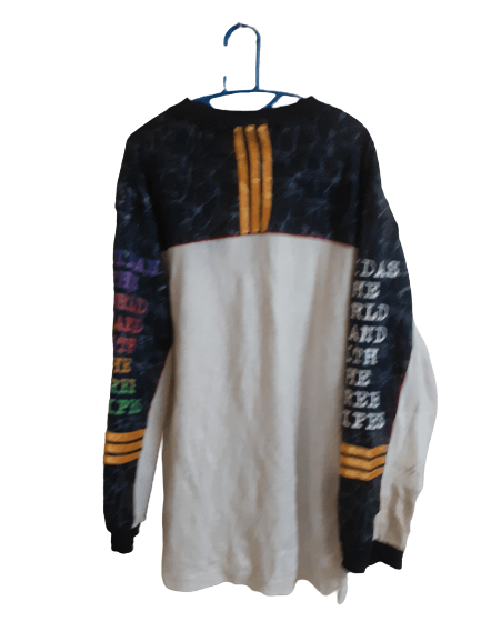 Adidas × Japanese Brand × Vintage Vintage 80's Adidas Distressed Sweatshirt Size US XL / EU 56 / 4 - 2 Thumbnail