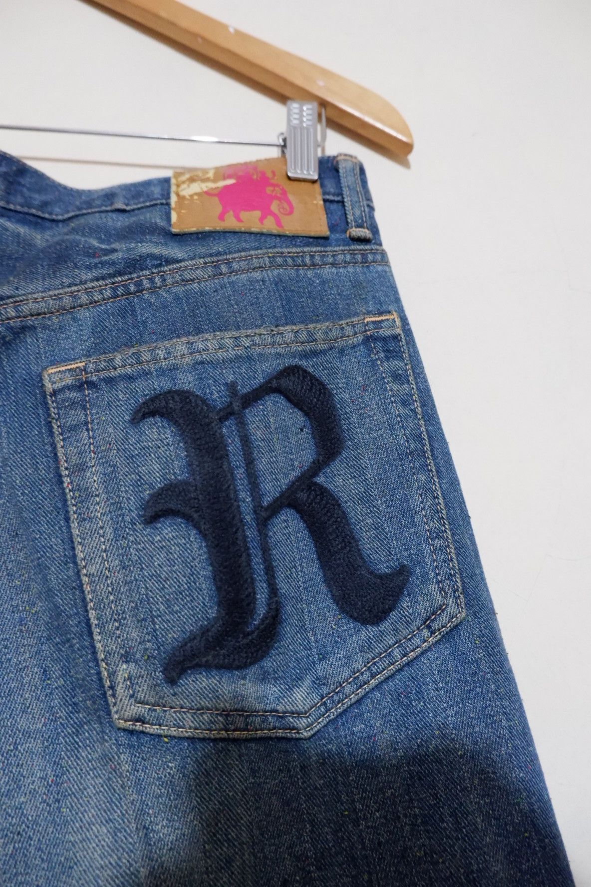 Japanese Brand Vintage REVOLVER Distressed Jeans Size US 32 / EU 48 - 7 Thumbnail