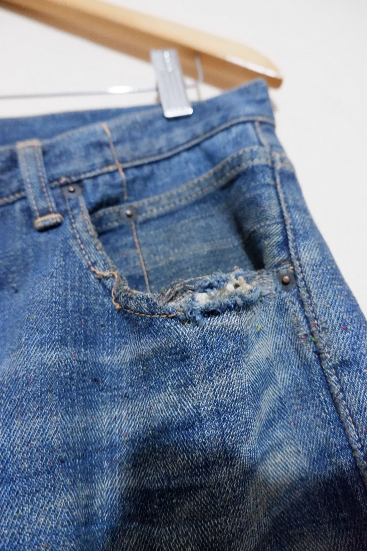 Japanese Brand Vintage REVOLVER Distressed Jeans Size US 32 / EU 48 - 5 Thumbnail