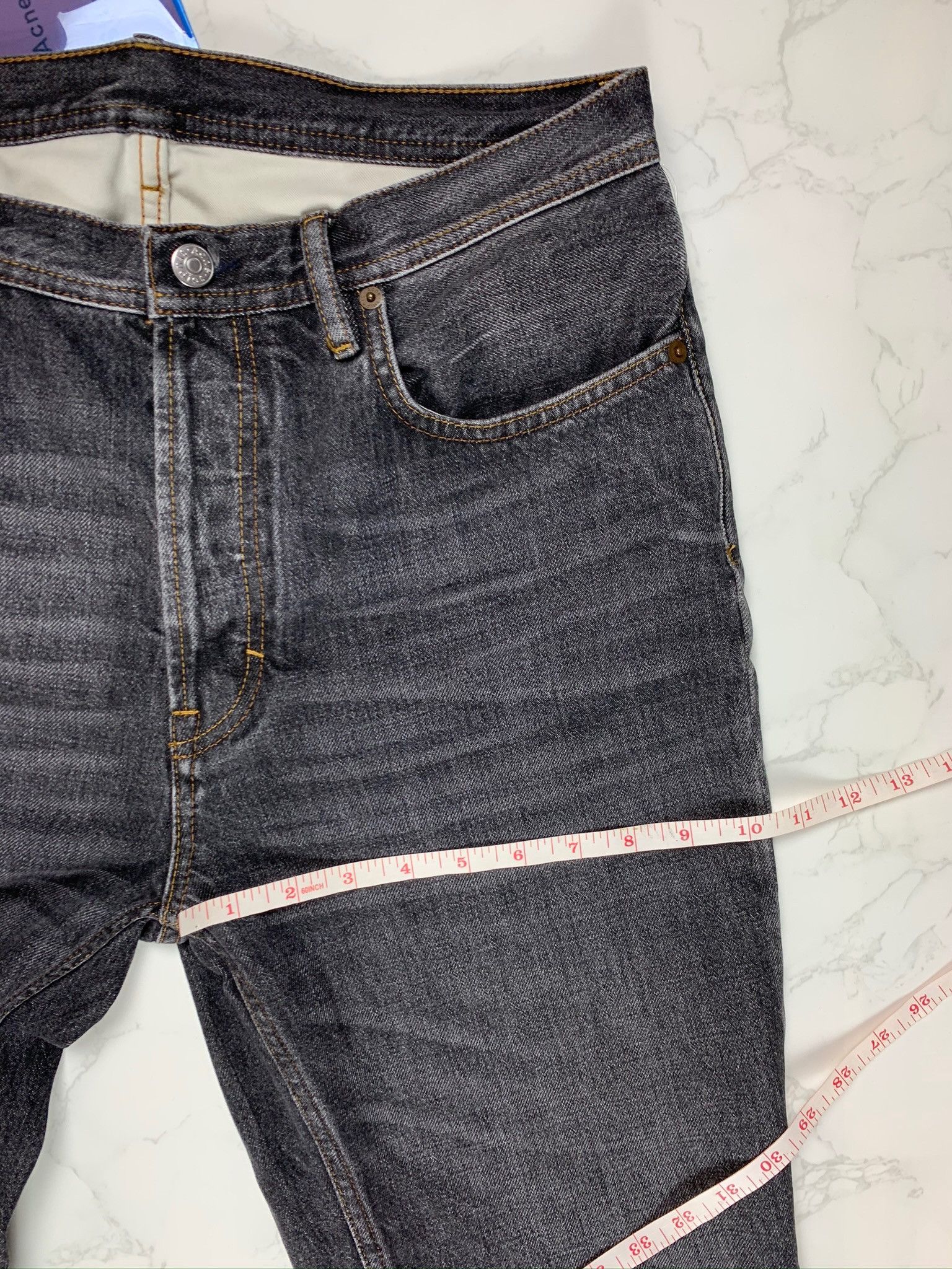 Acne Studios Acne Studios Bla Konst Dark Grey Jeans Size US 32 / EU 48 - 4 Thumbnail