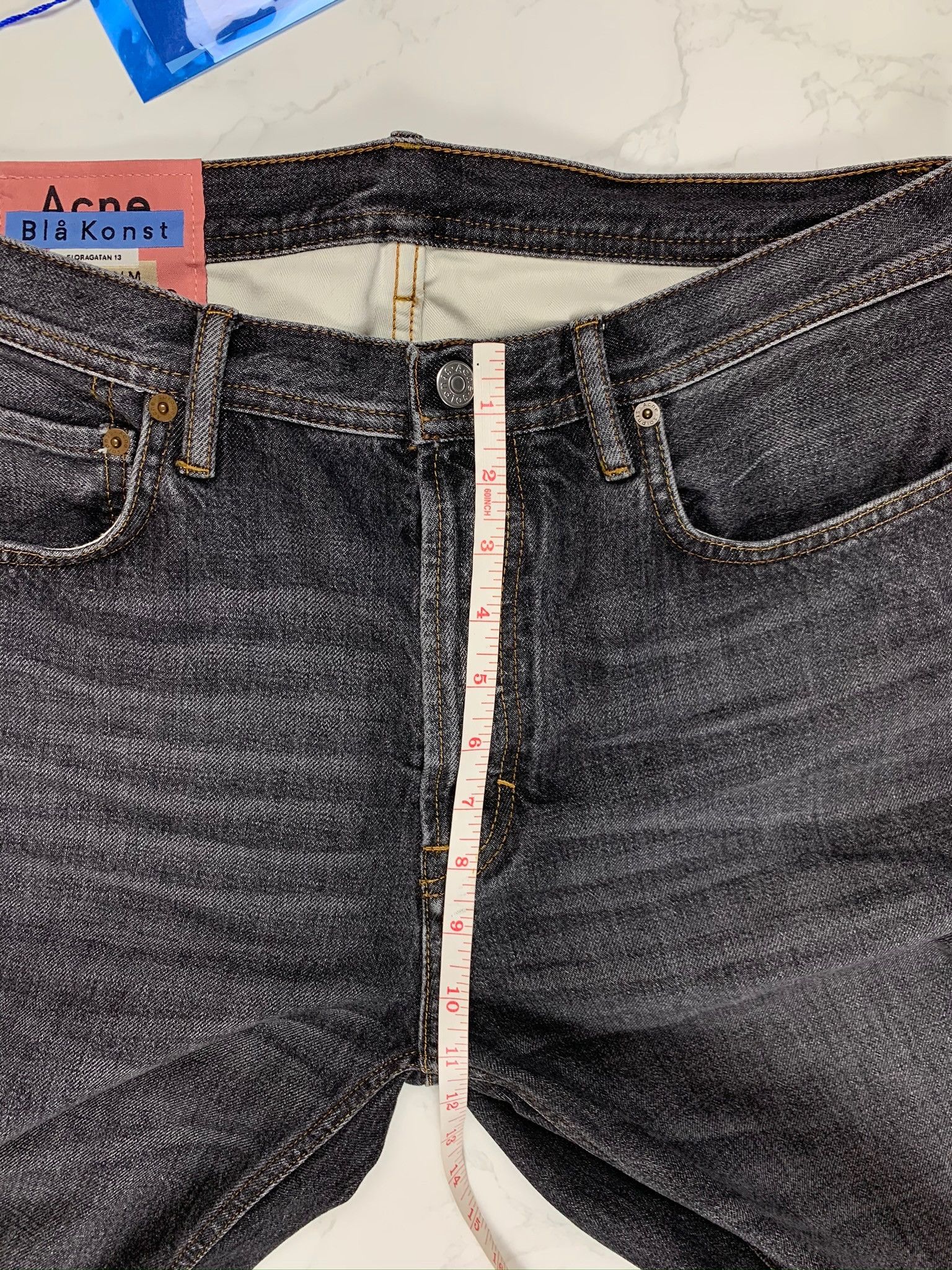Acne Studios Acne Studios Bla Konst Dark Grey Jeans Size US 32 / EU 48 - 3 Thumbnail