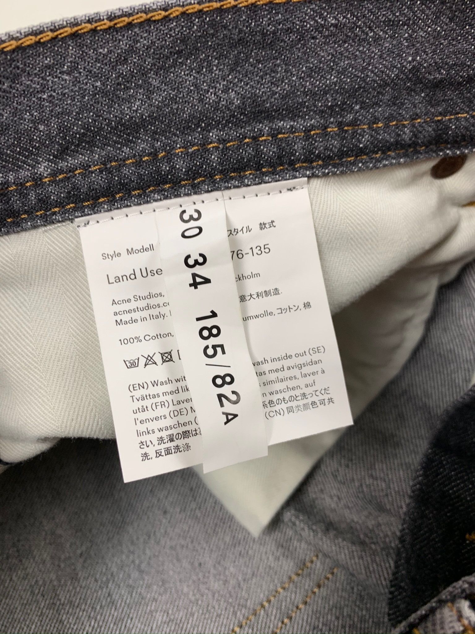 Acne Studios Acne Studios Bla Konst Dark Grey Jeans Size US 32 / EU 48 - 10 Thumbnail