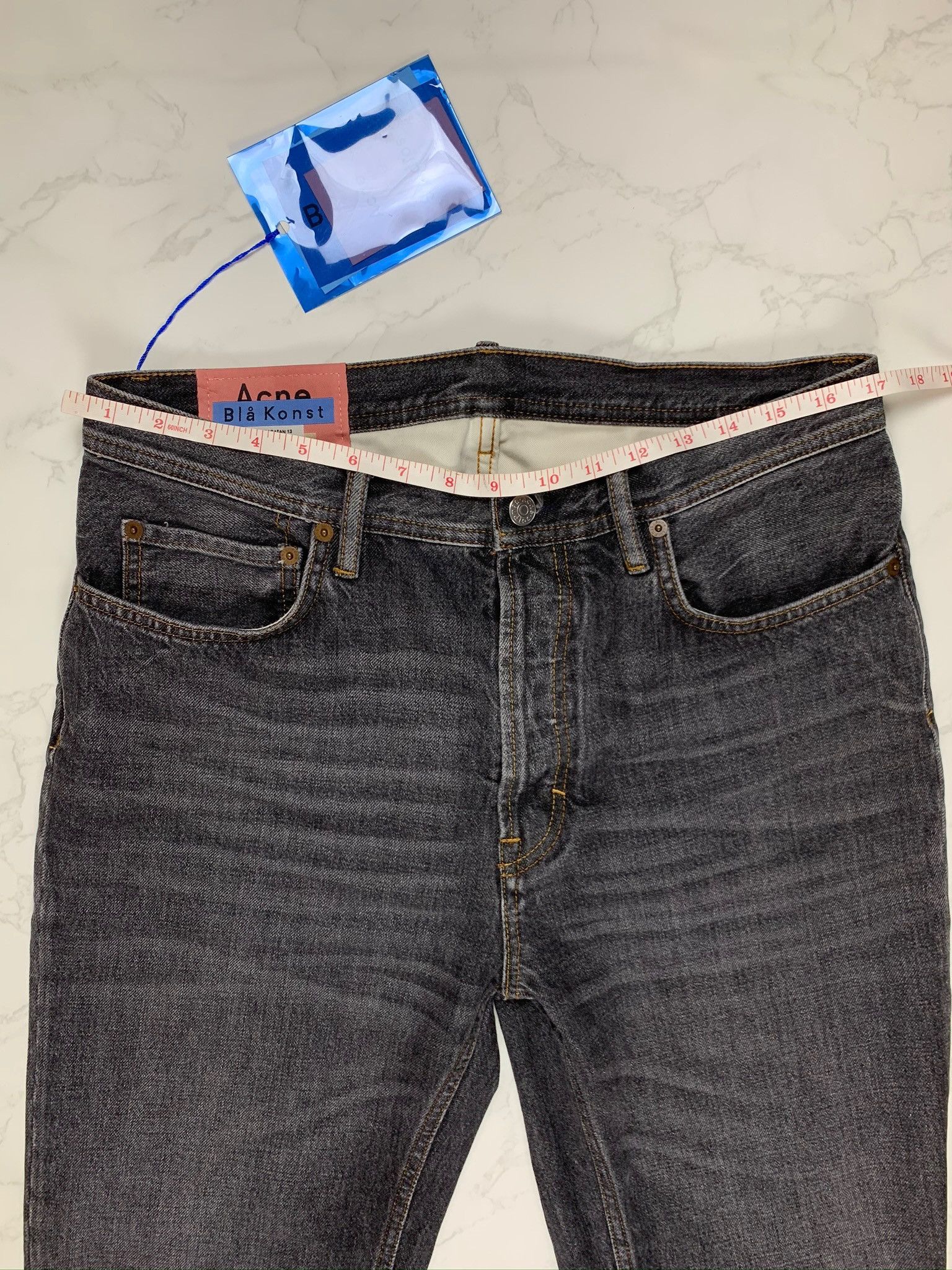 Acne Studios Acne Studios Bla Konst Dark Grey Jeans Size US 32 / EU 48 - 2 Thumbnail
