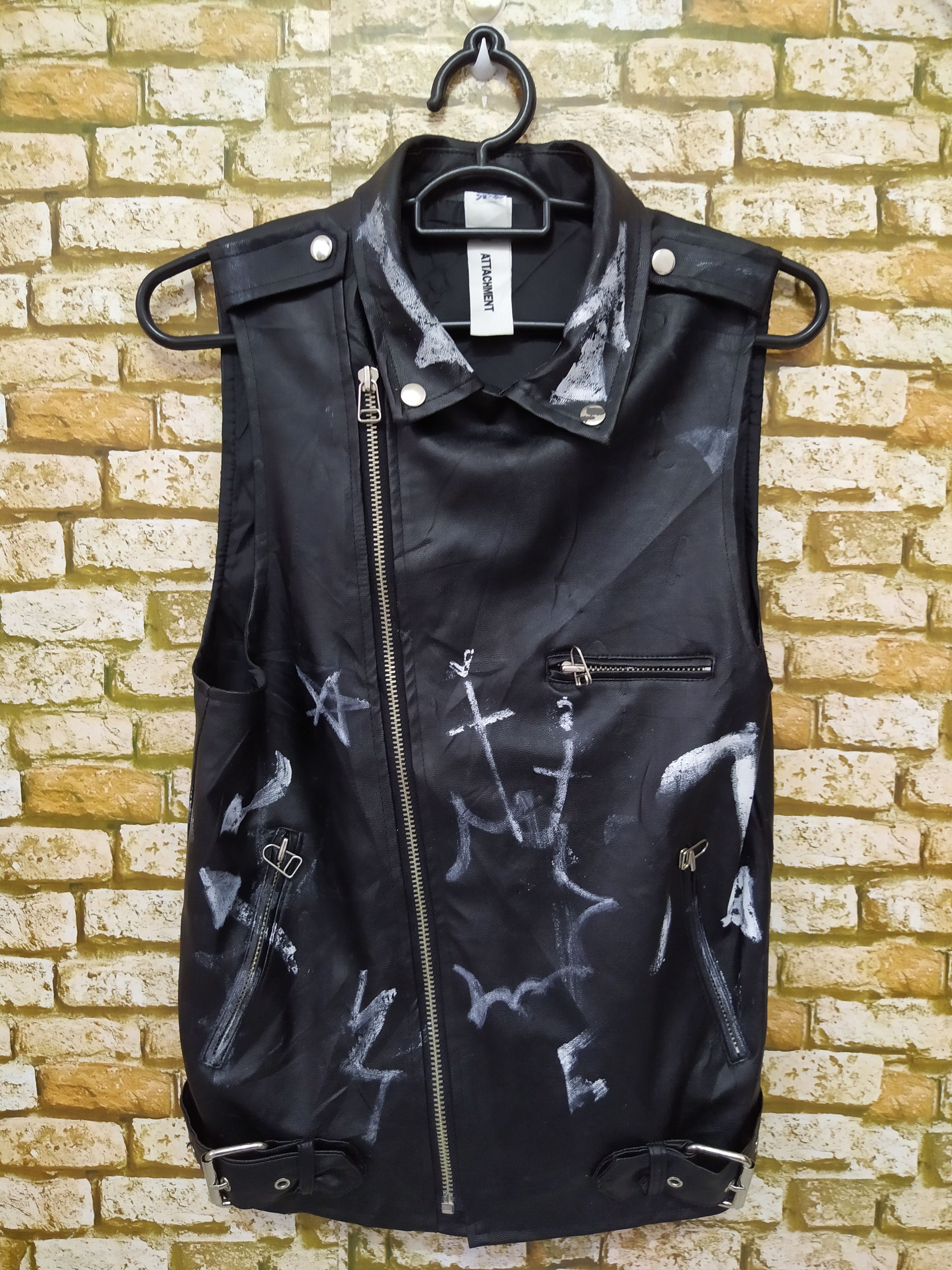 Attachment ATTACHMENT BIKERS VEST PUNK BONDAGE (B701) Size US S / EU 44-46 / 1 - 1 Thumbnail