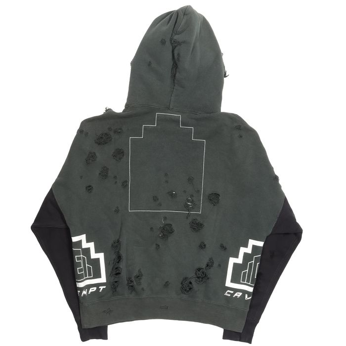 Cav Empt Cav Empt Distressed Hoodie Grailed